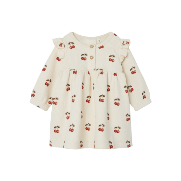 Lil Atelier Ronja Sweatkjole med Kirsebær – Udsalg på Børnetøj!