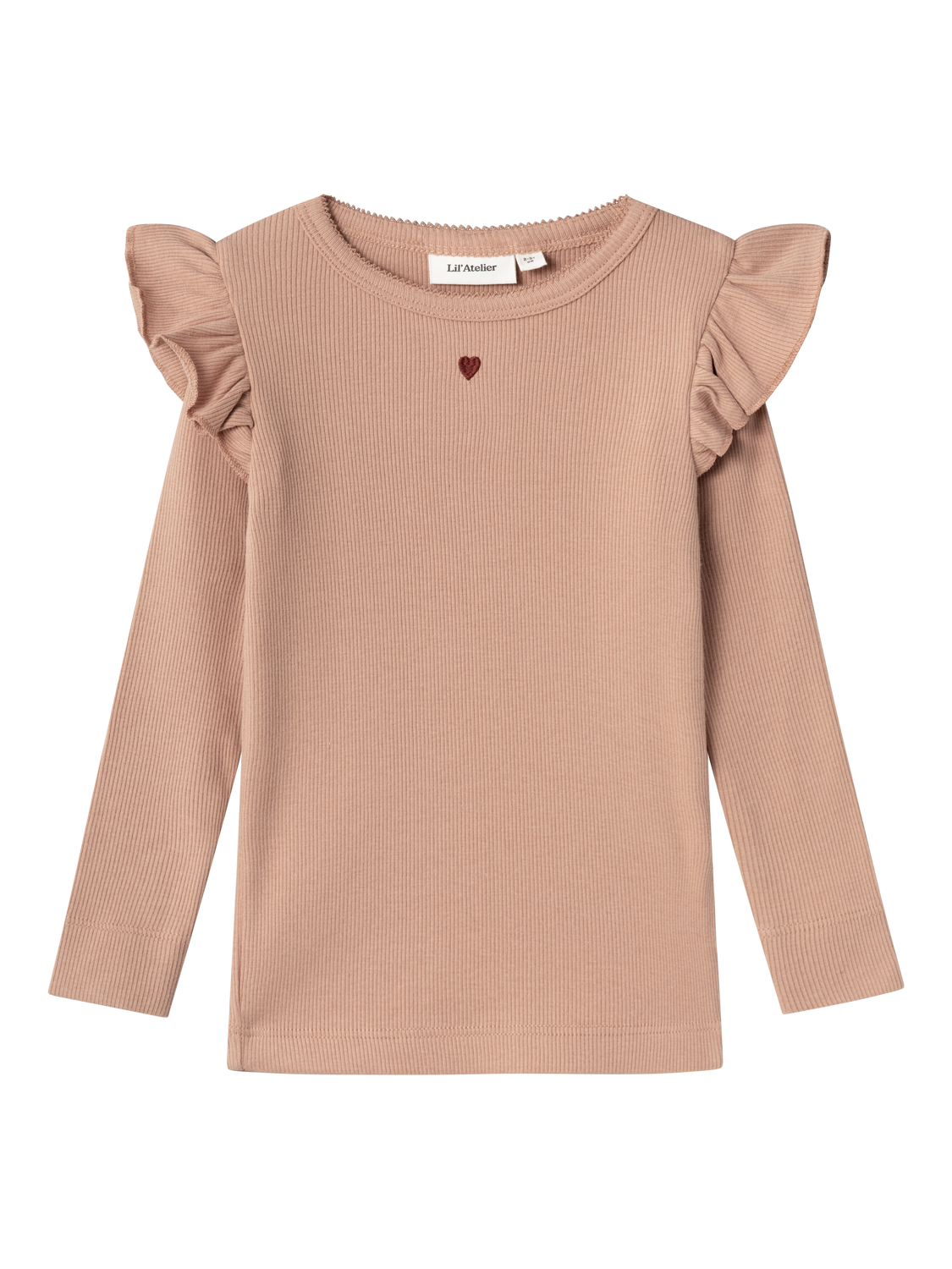 Lil Atelier Gago Kuo Slim Bluse - Nougat - Fantastisk Tilbud!