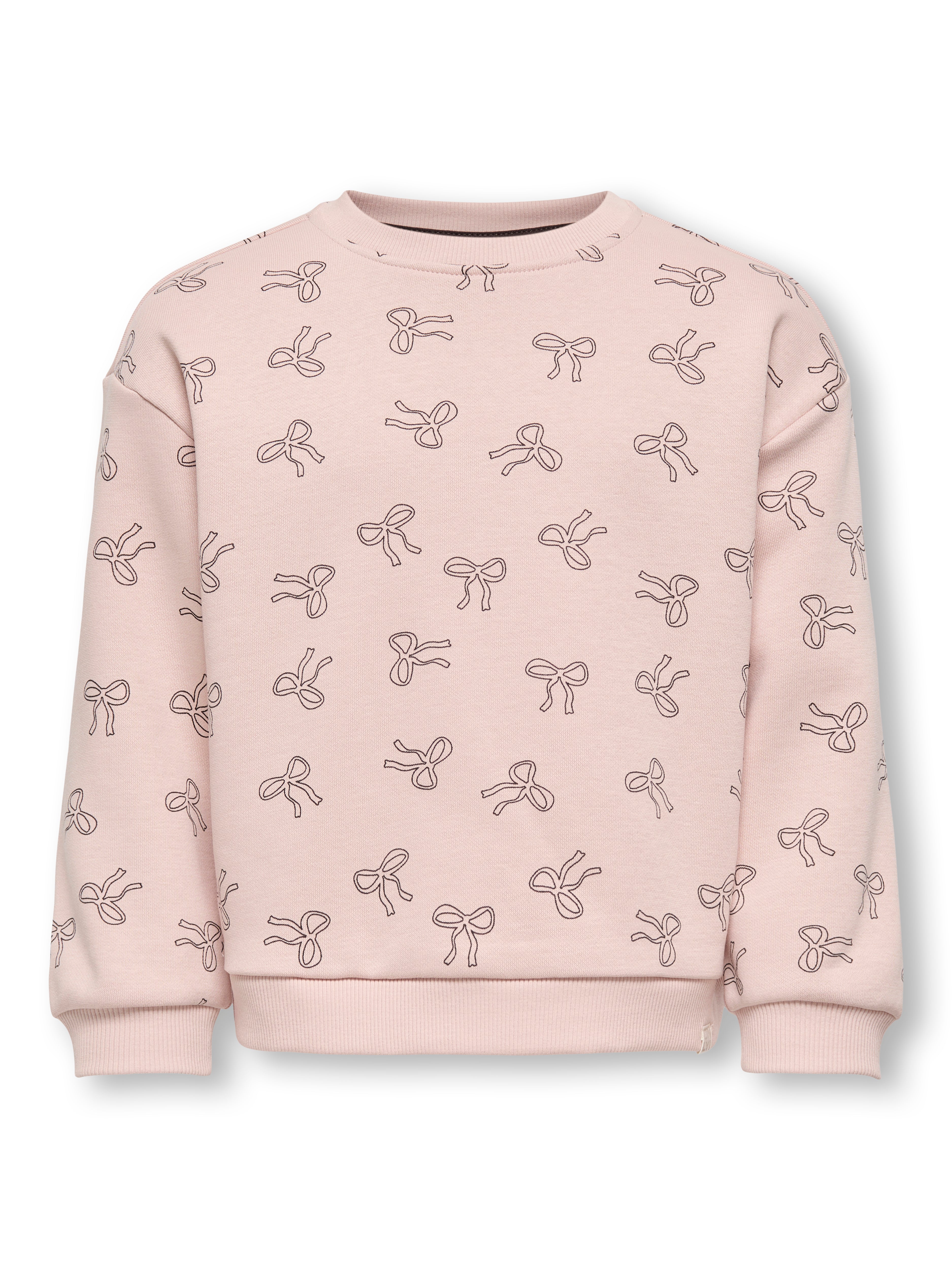 Mini Bowie Loose Sweatshirt – Rose Smoke Bows Tilbud!