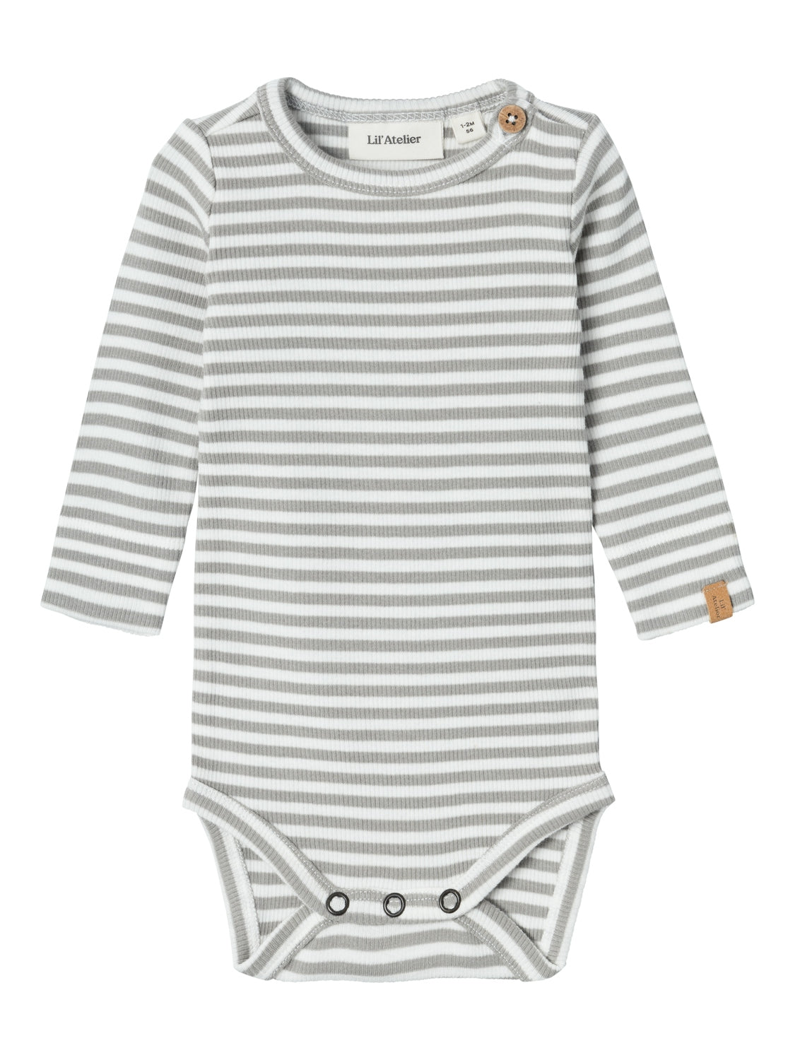 Lil Atelier Gago Body – Limestone – Økologisk Babykomfort