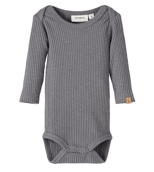 Lil Atelier Rajo Rib Slim Body - Sølv Filigran 56 cm