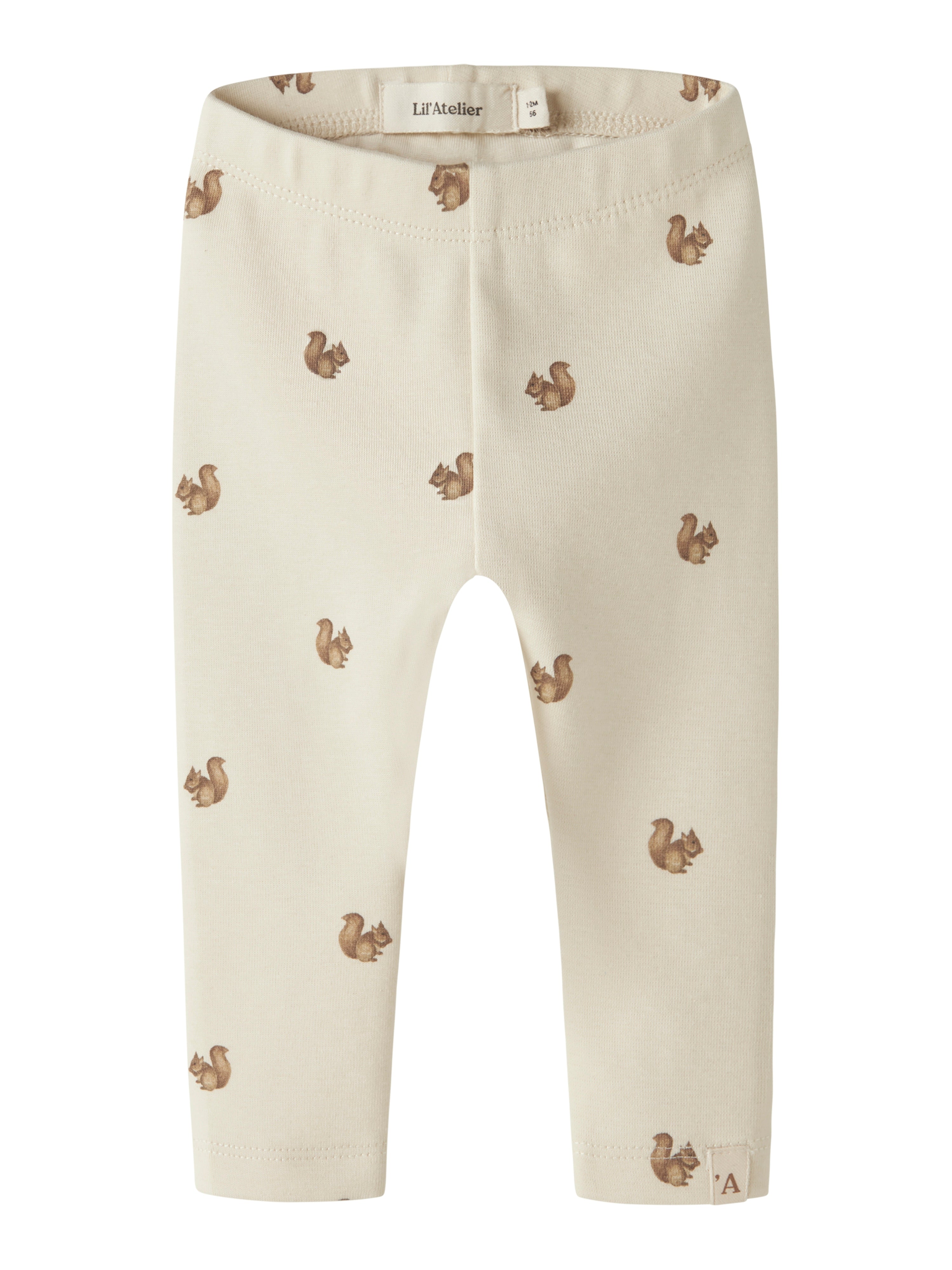 Lil Atelier Layo - Kim Slim Leggings Noos - Turtledove Squirrel -   Cm