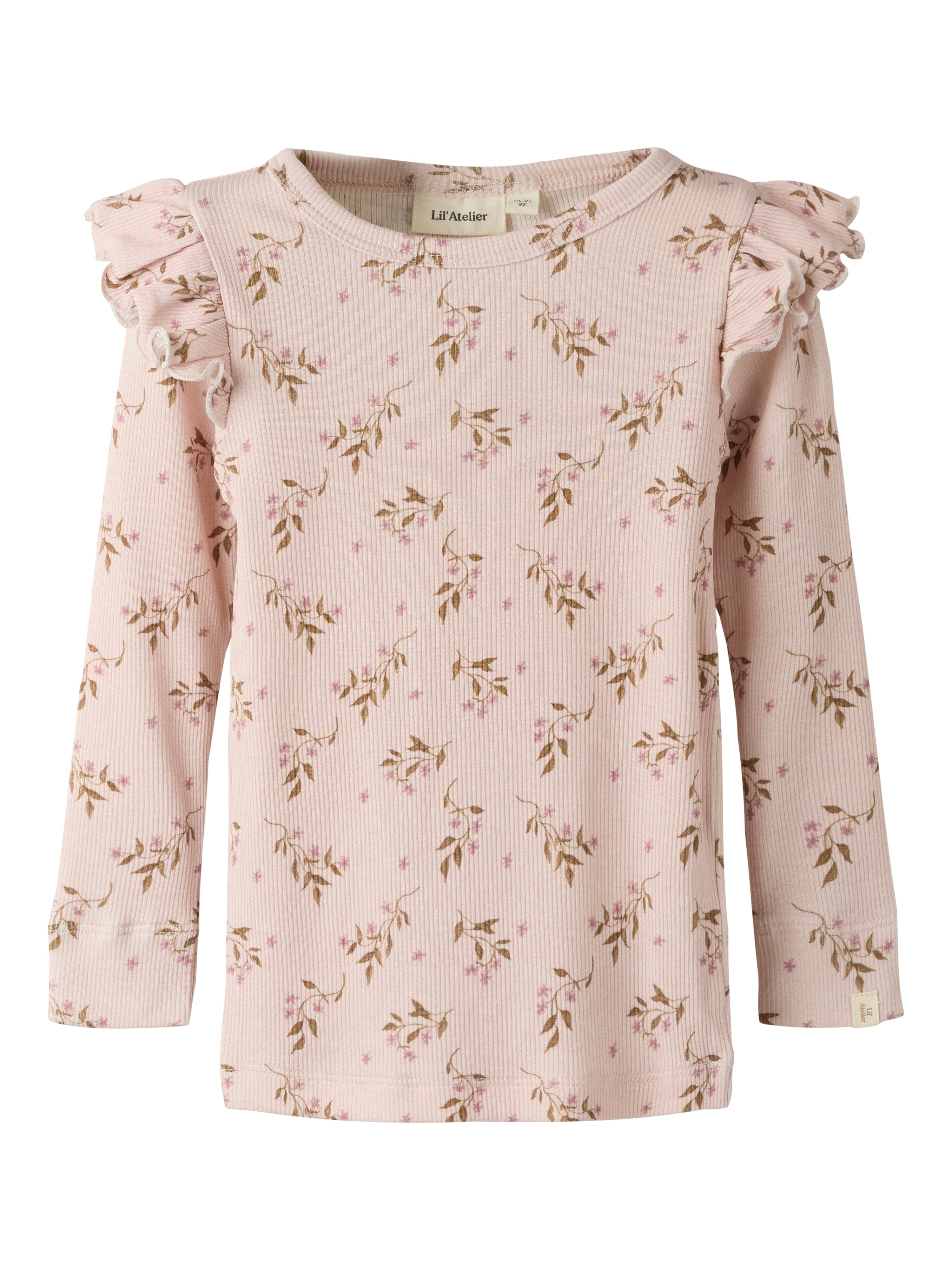Lil Atelier Gavo - Eko Slim Top Noos - Hushed Violet Flower -   Cm