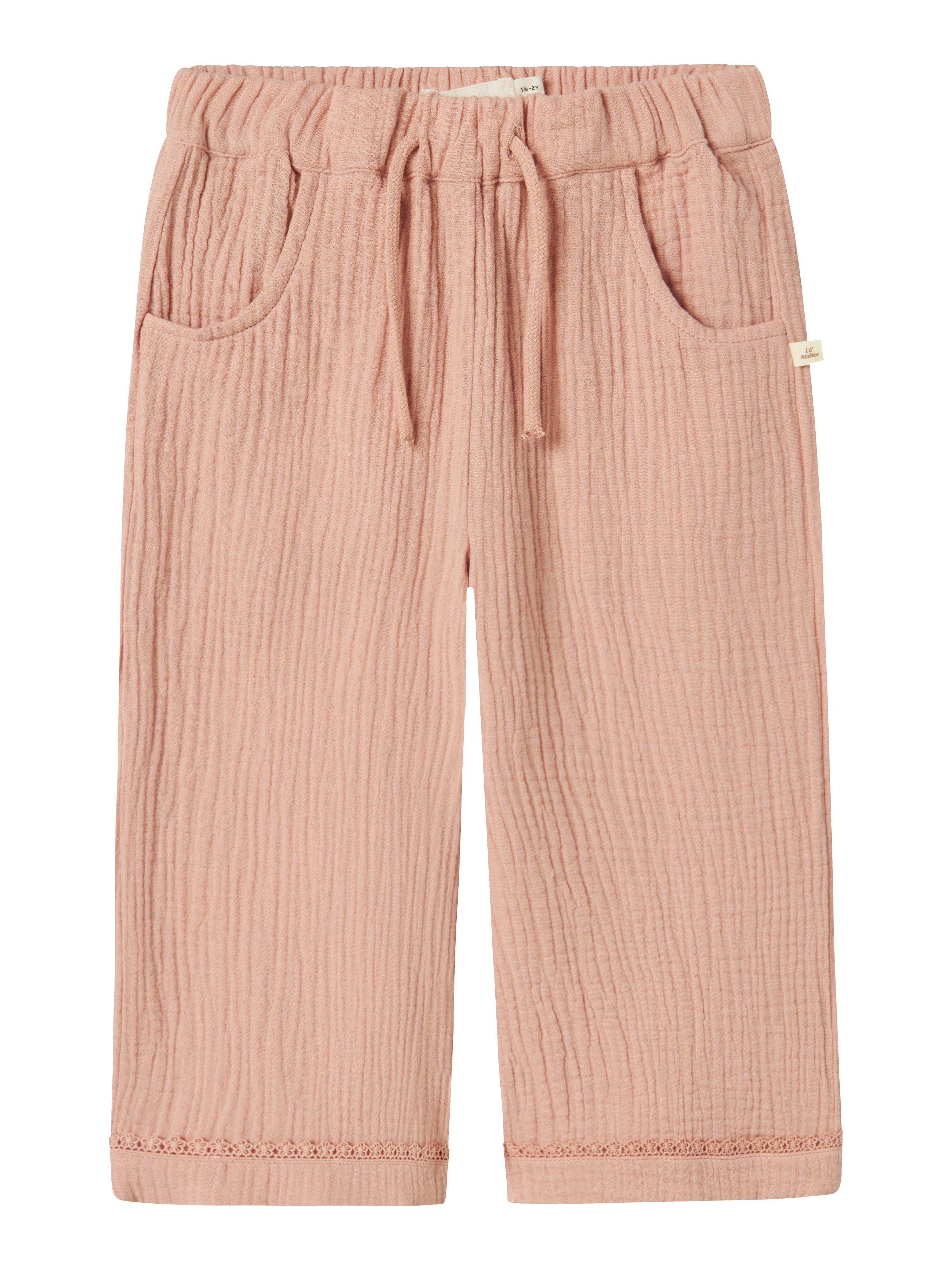 Lil Atelier Lulu Bukser - Misty Rose - Økologisk Kvalitet