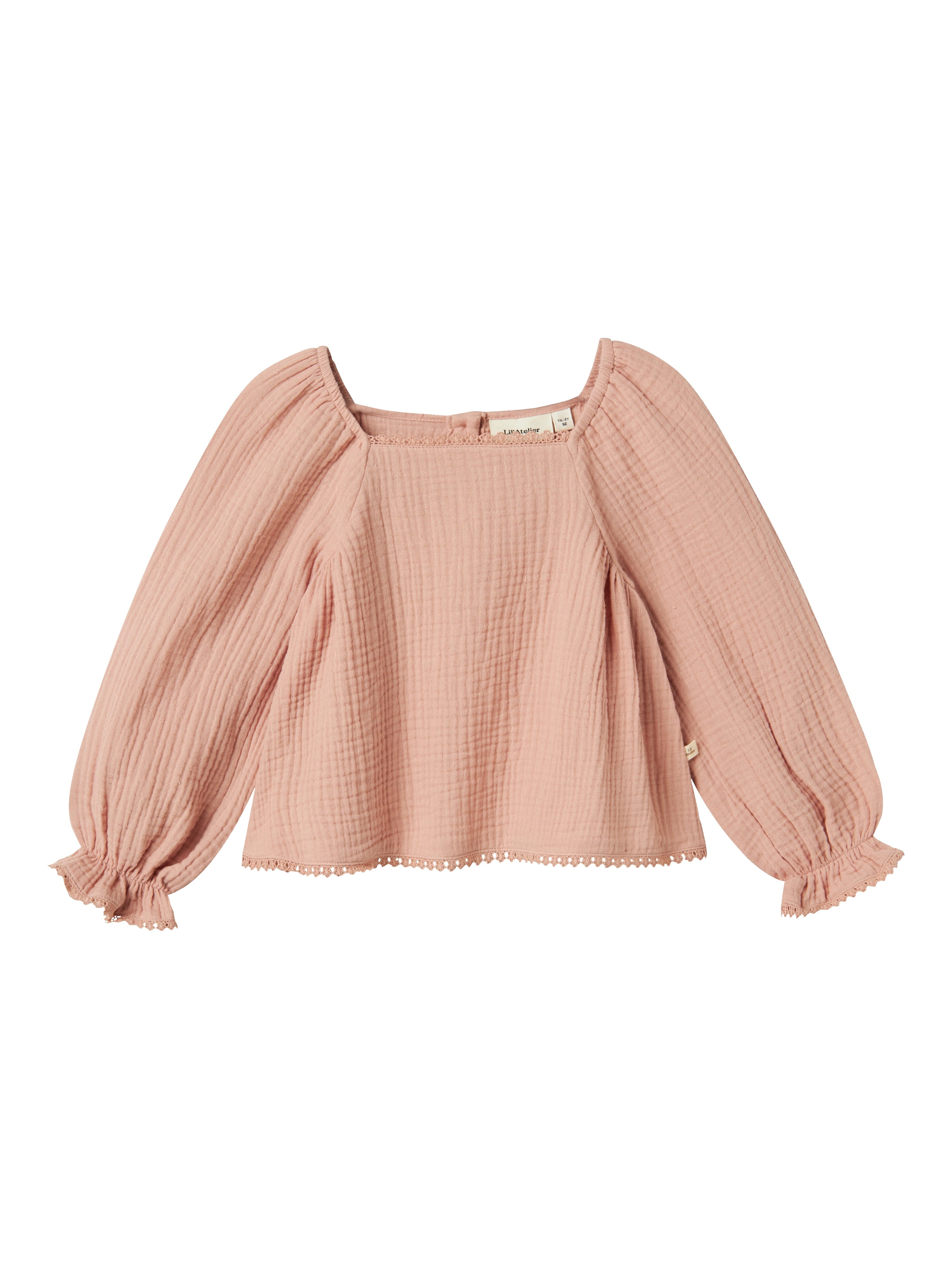 Lil Atelier Lulu Langærmet Skjorte – Misty Rose Tilbud
