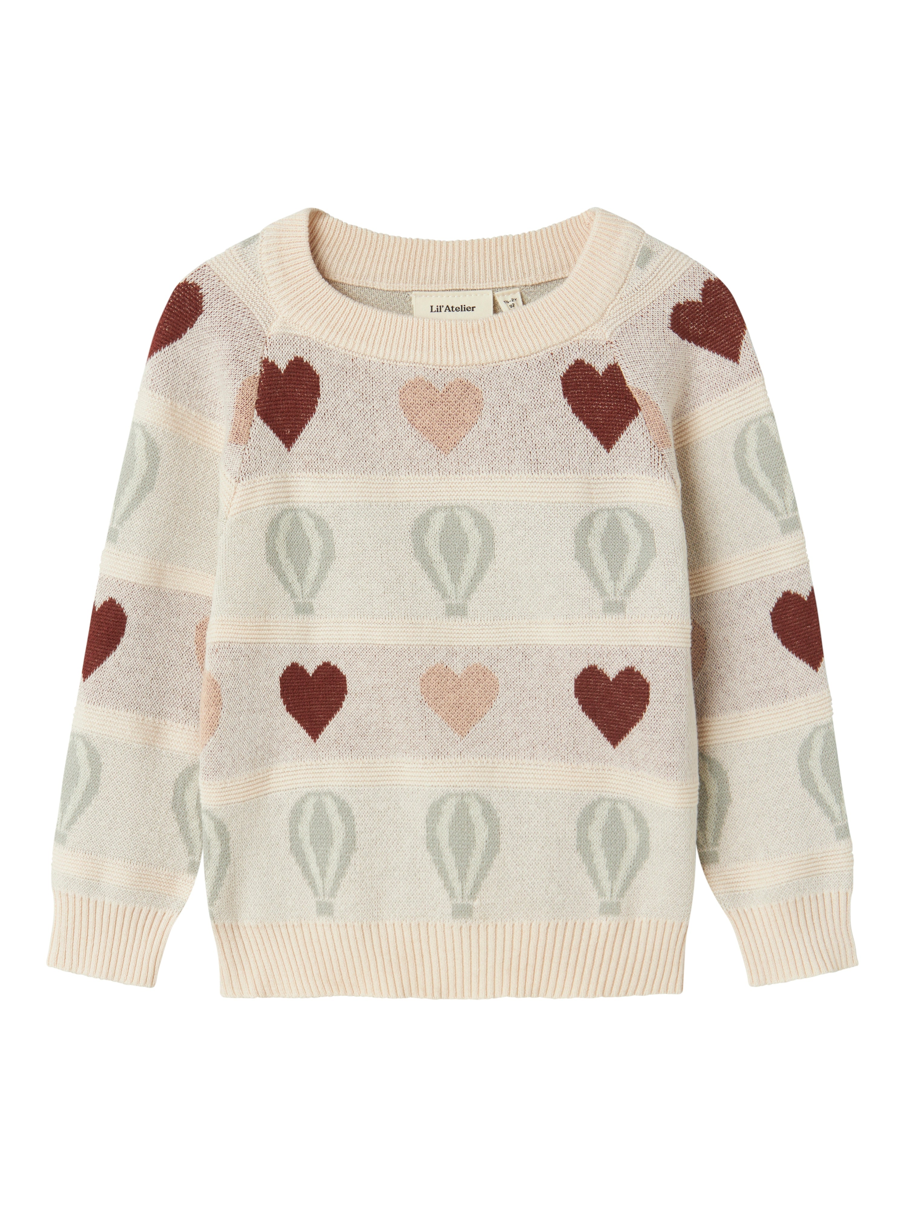 Lil Atelier Lamai Kis Knit Bluse – Pastel Parchment Tilbud