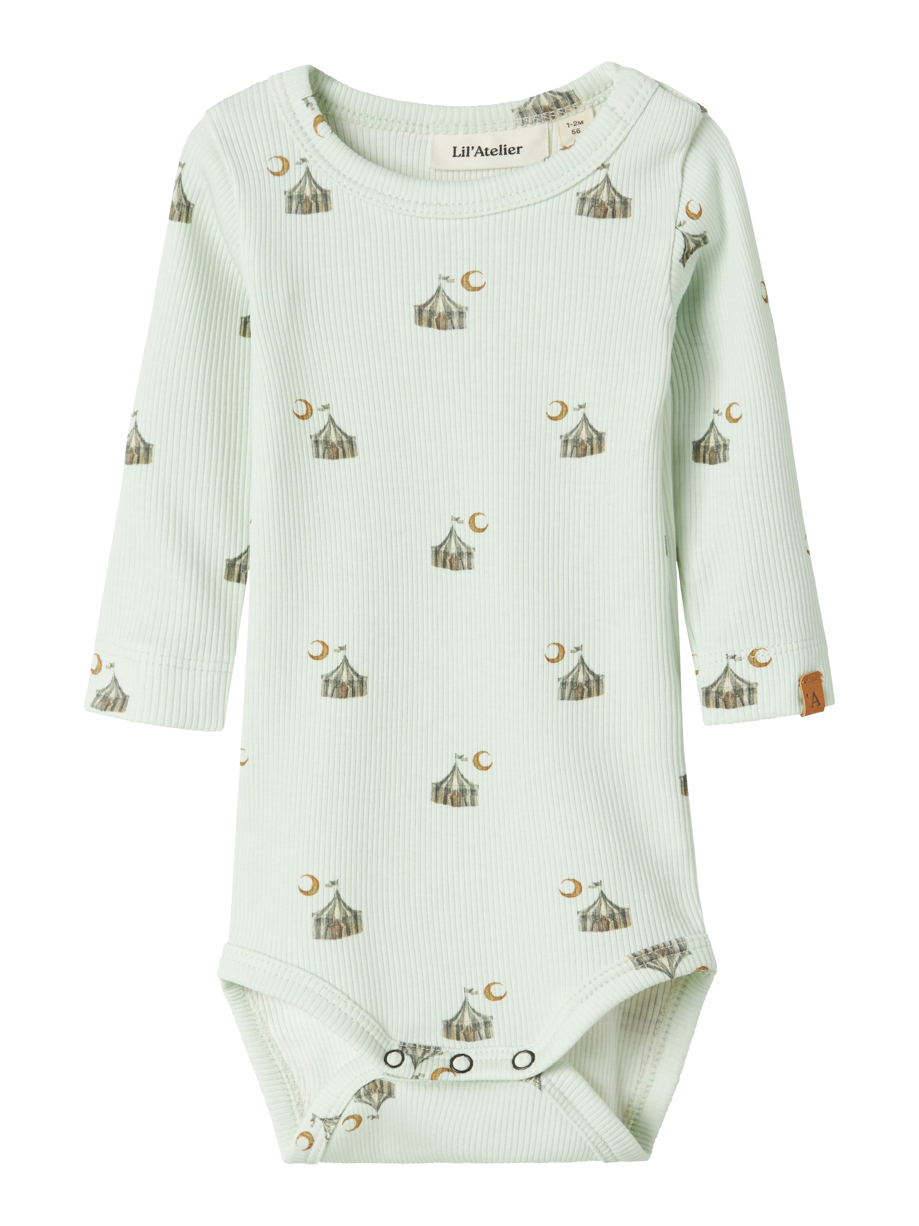 Lil Atelier Lavo Enk Body – Lyseblå Cirkusprint Tilbud!