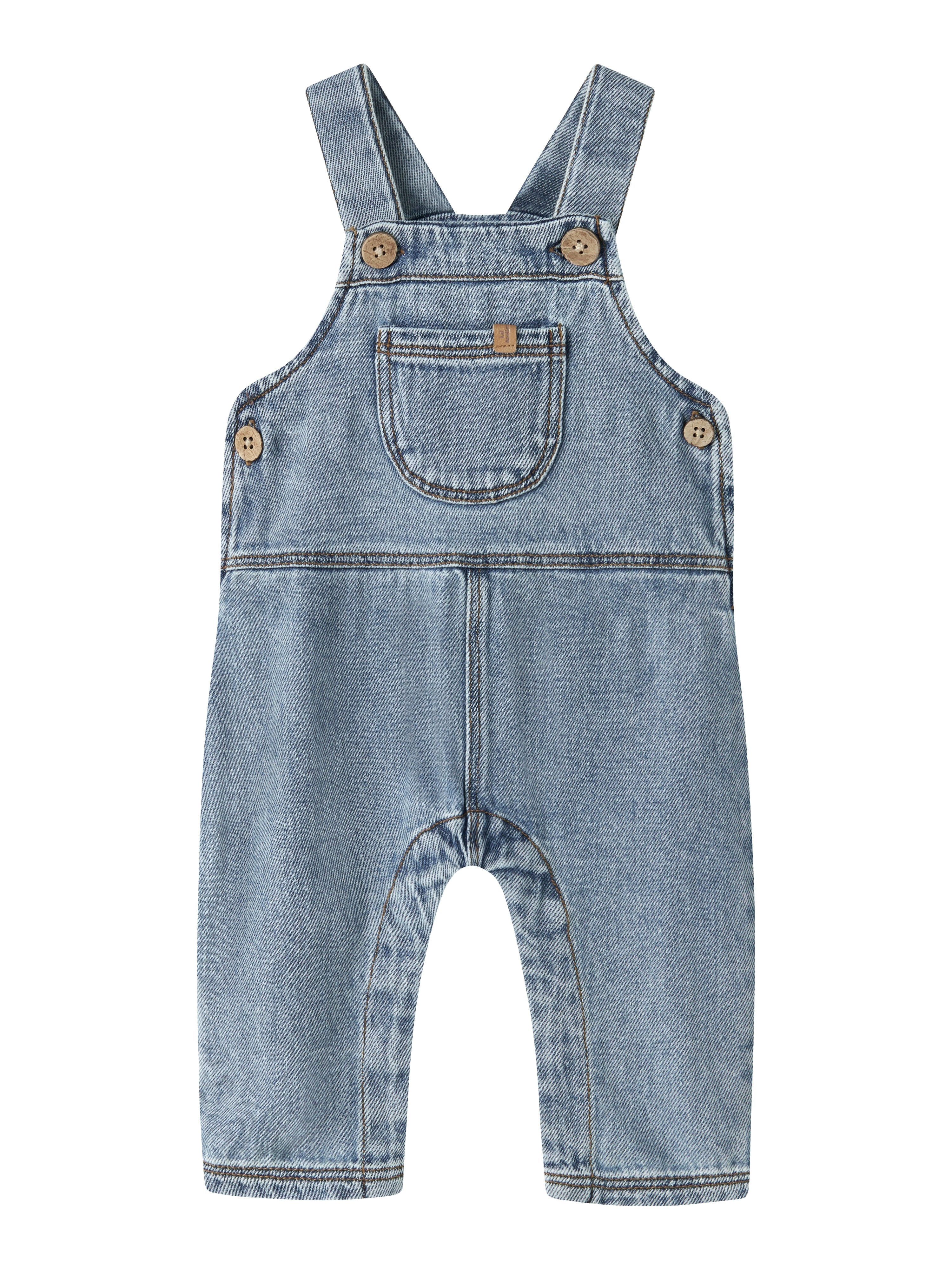 Lil Atelier Karole - Loose Denim Overall - Medium Blue Denim -   Cm