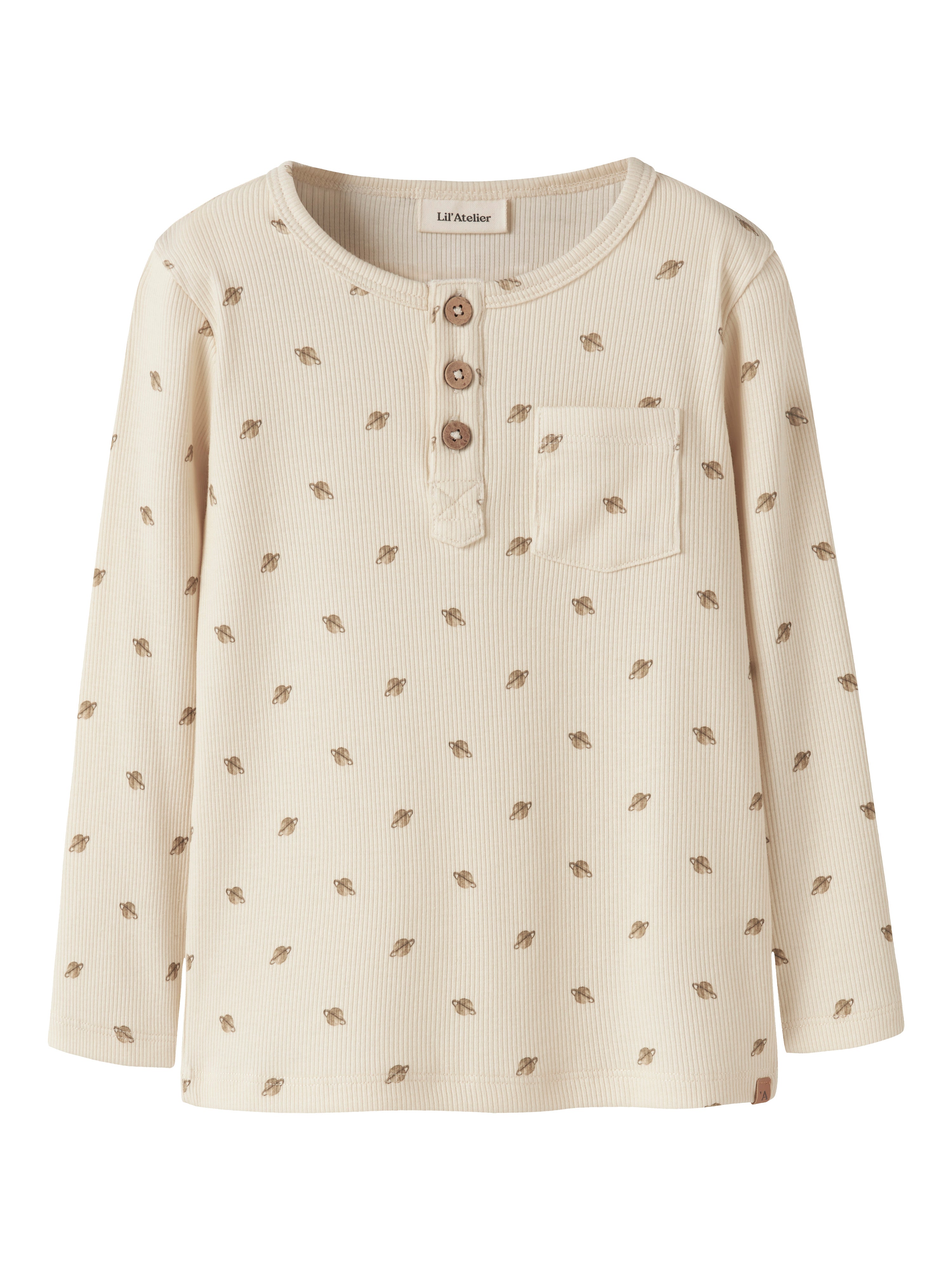 Lil Atelier Lavo - Eno Top - Turtledove Planets - Cm