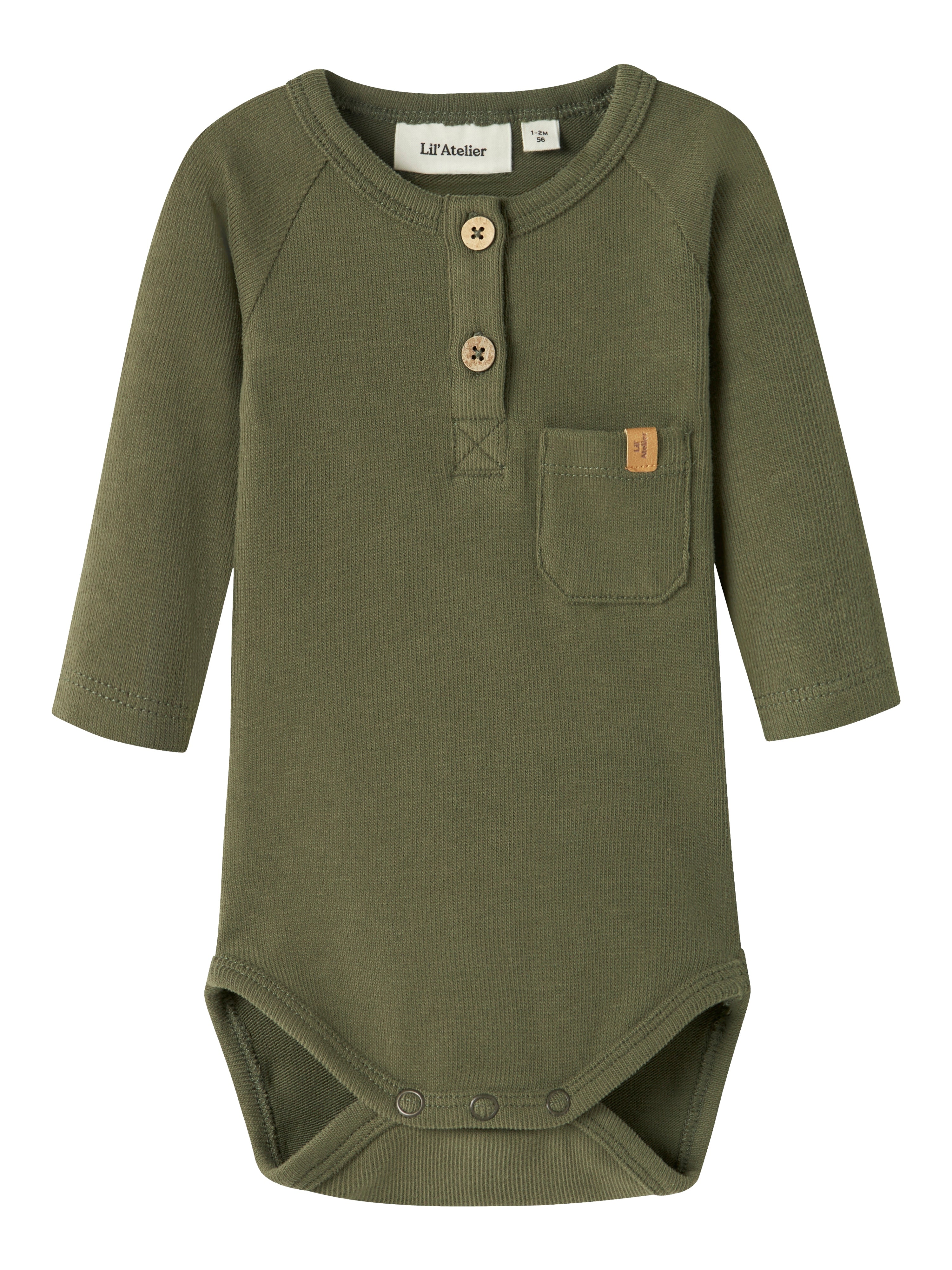 Lil Atelier Luno - Ls Slim Body - Winter Moss -   Cm