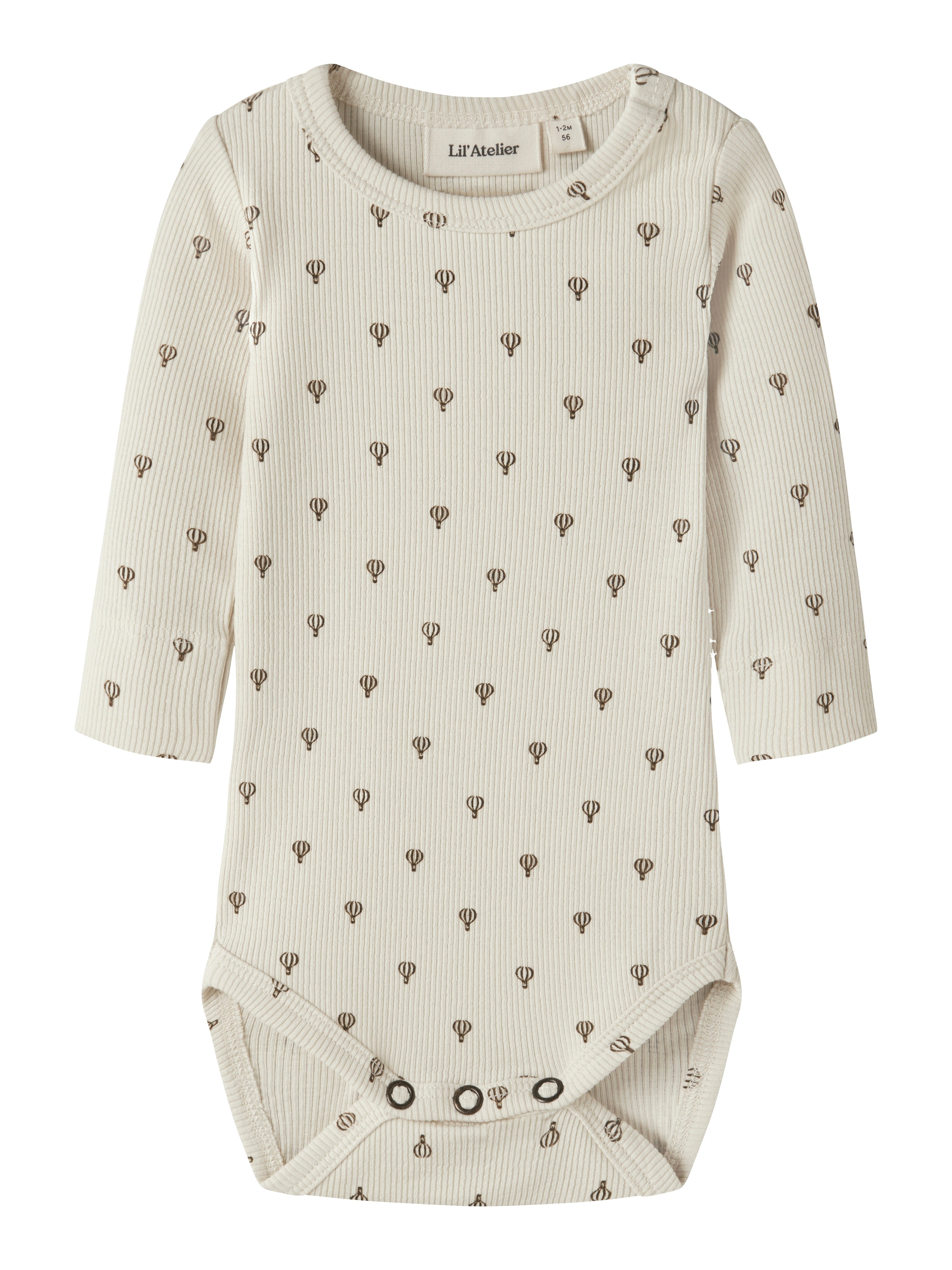 Lil Atelier Gago - Kim Ls Slim Body Noos - Turtledove Air Balloon -   Cm