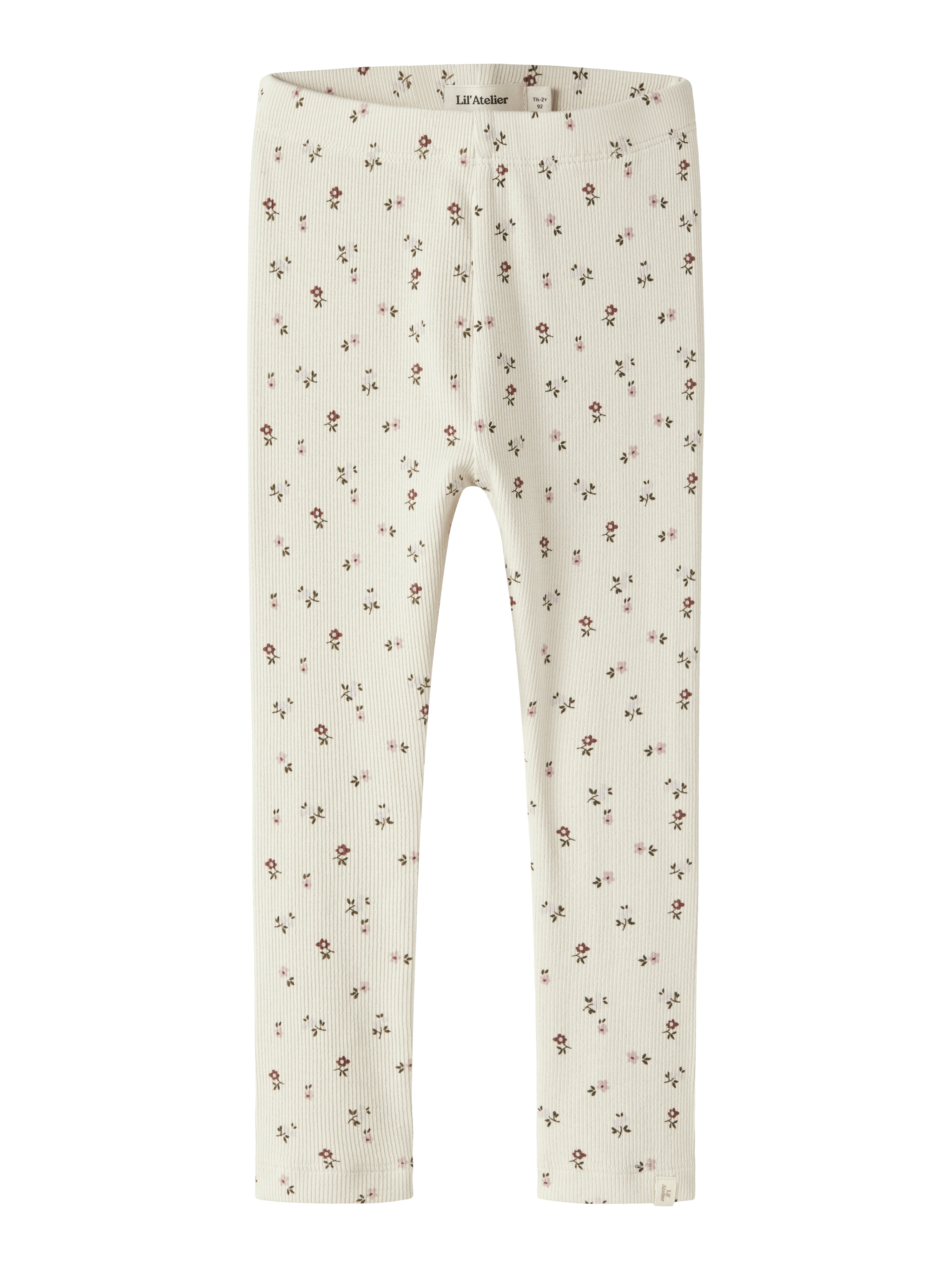 Lil Atelier Gago - Slim Leggings Noos - Turtledove Flower -   Cm