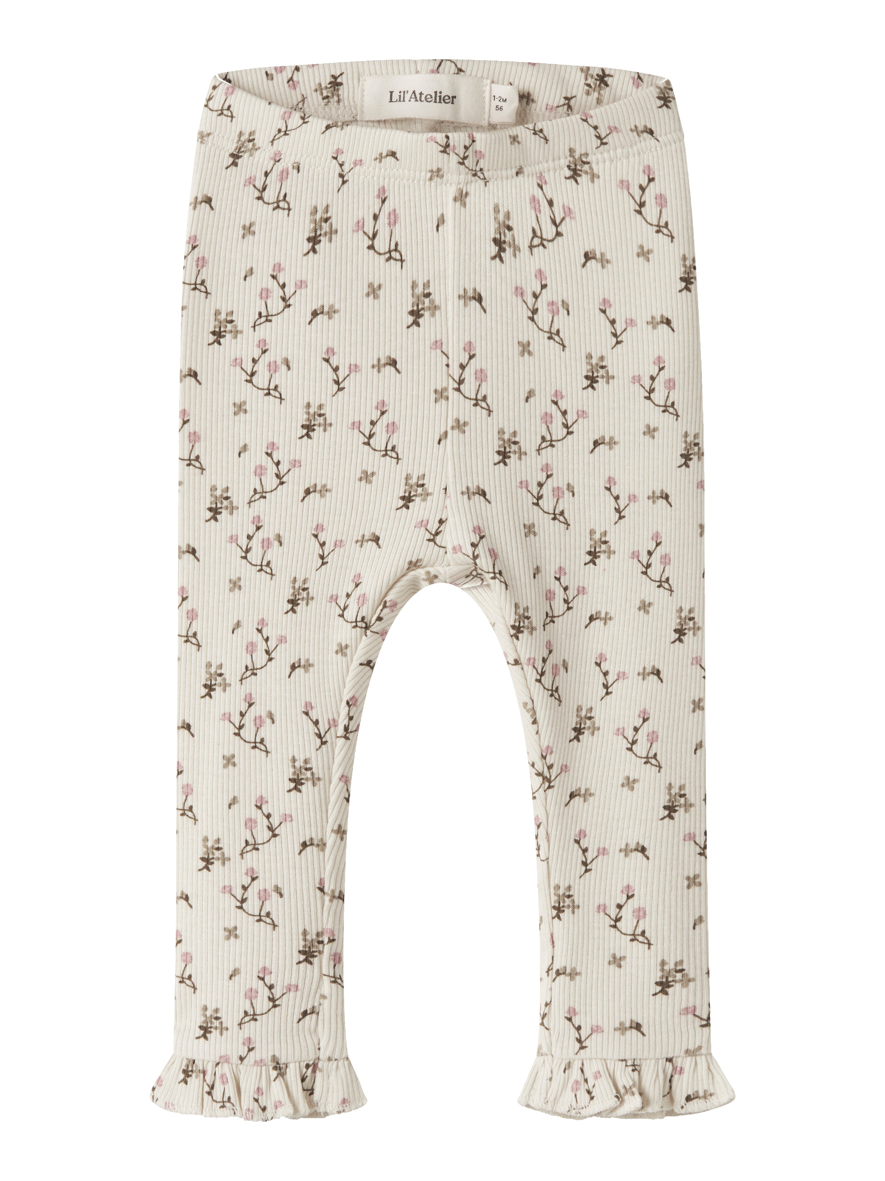 Lil Atelier Lago - Mer Slim Leggings - Turtledove Rose Flower - Cm