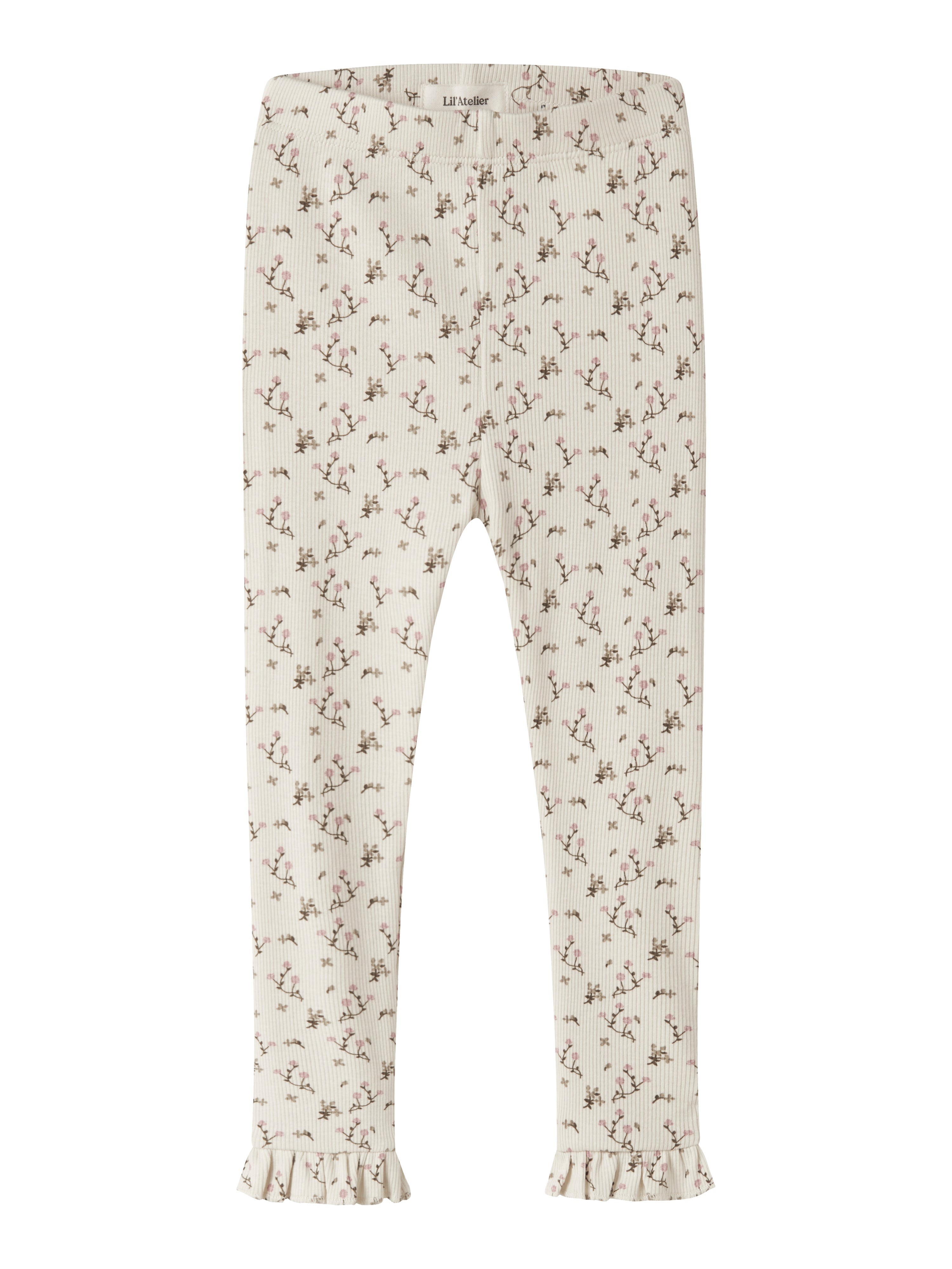 Lil Atelier Lago - Mer Slim Leggings - Turtledove Rose Flower - Cm