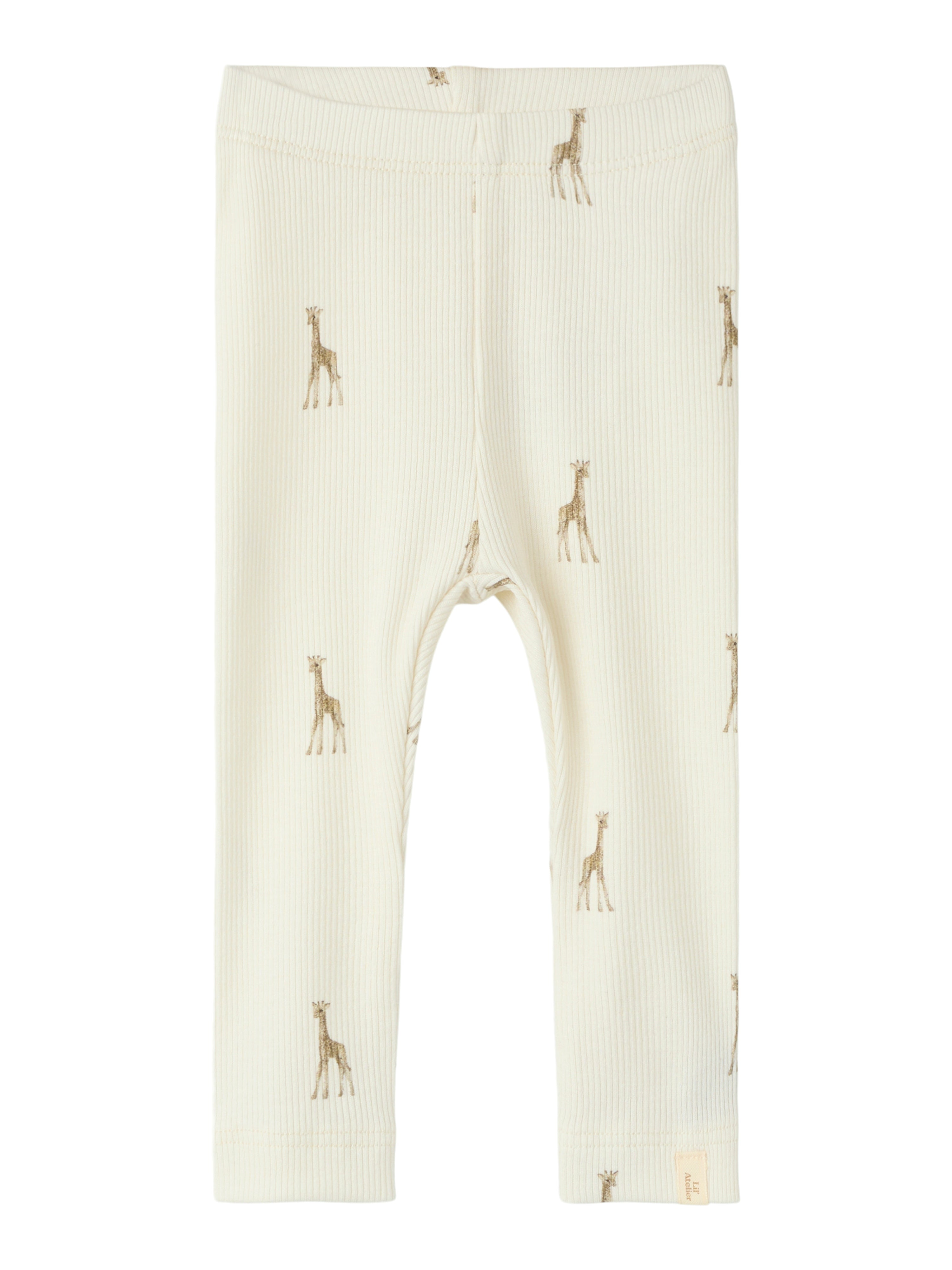Lil Atelier Gavo - Elf Slim Leggings - Turtledove Giraffe -   Cm
