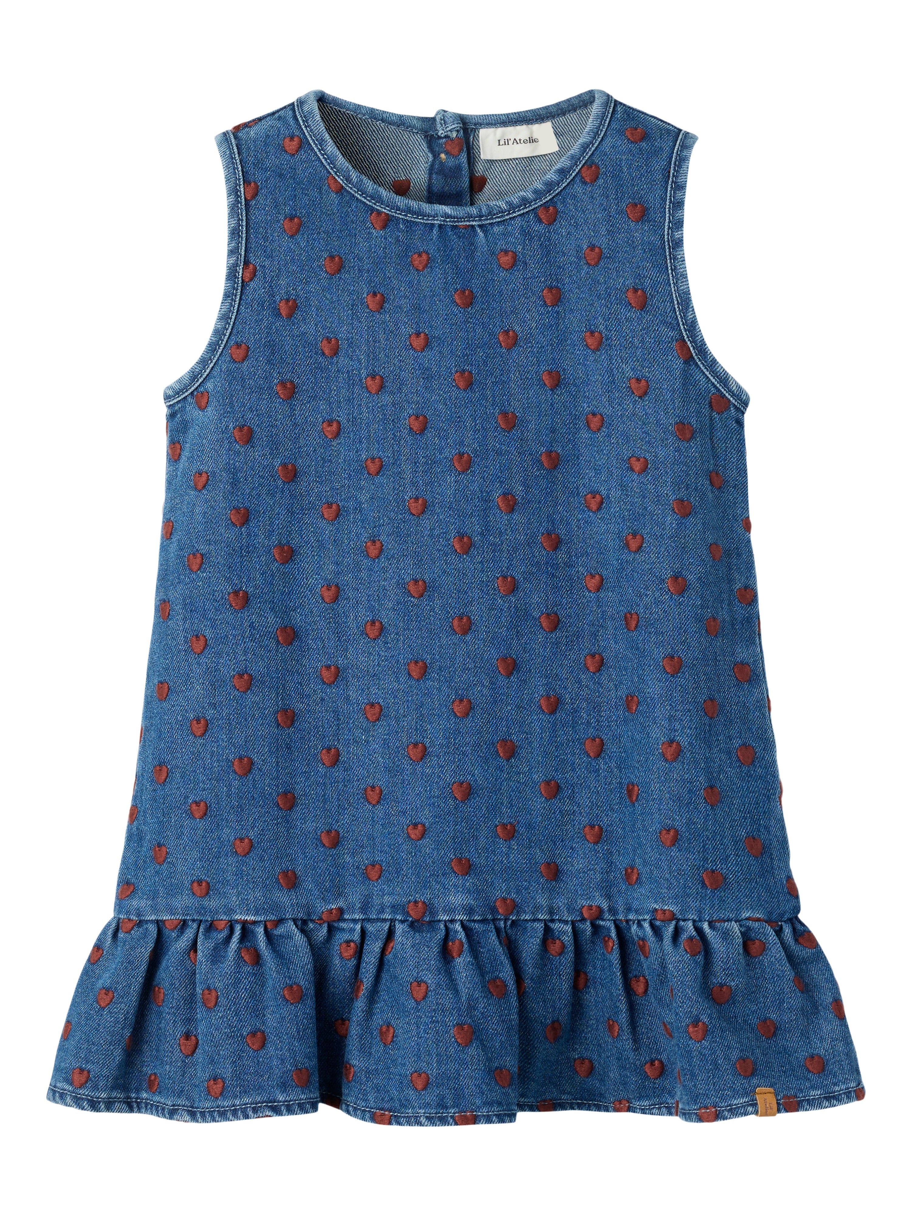 Lil Atelier Liva - Lea Spencer - Dark Blue Denim Hearts -   Cm