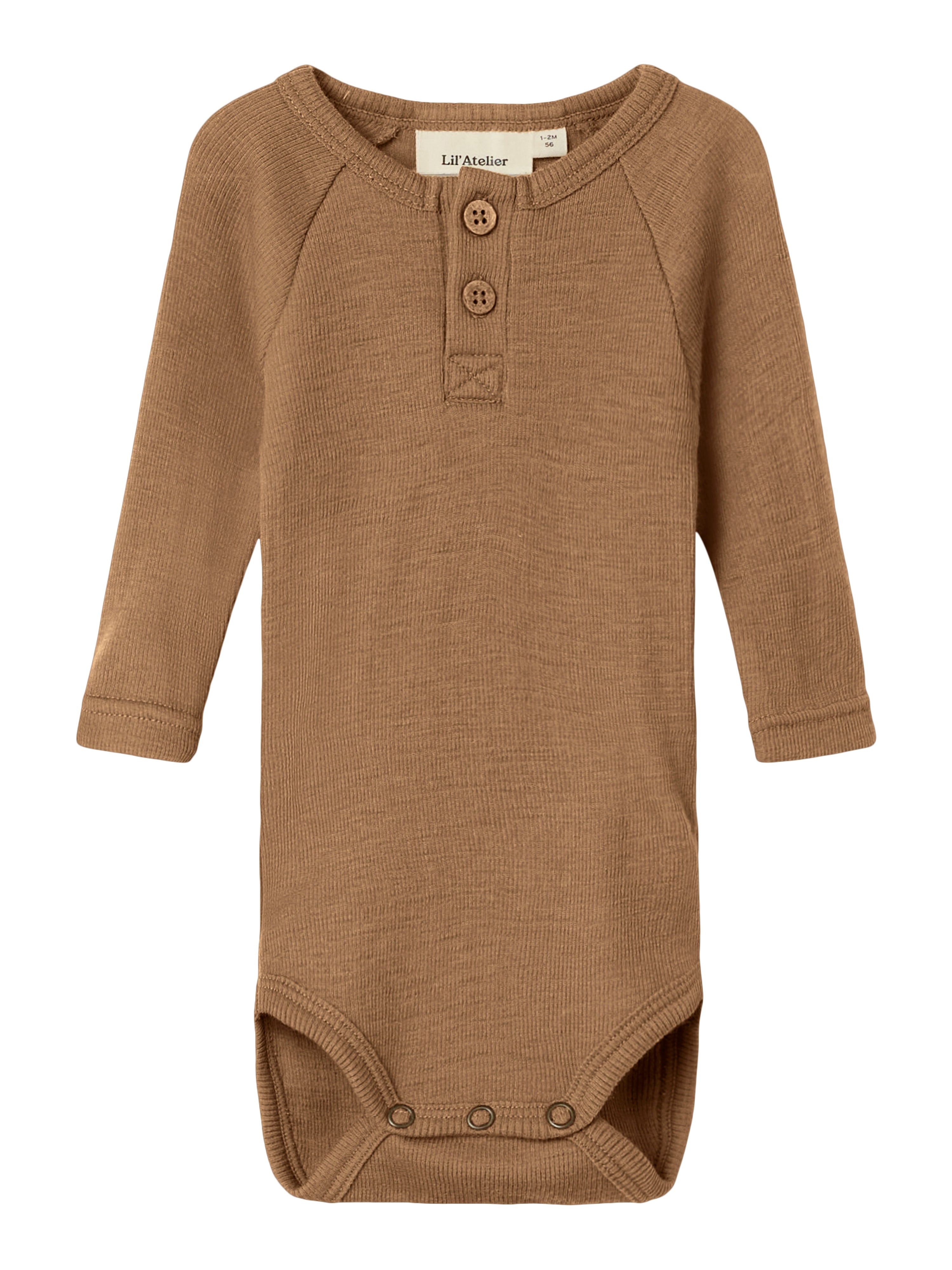 Lil Atelier Noel Neb Uld Body – Tigers Eye til Børn