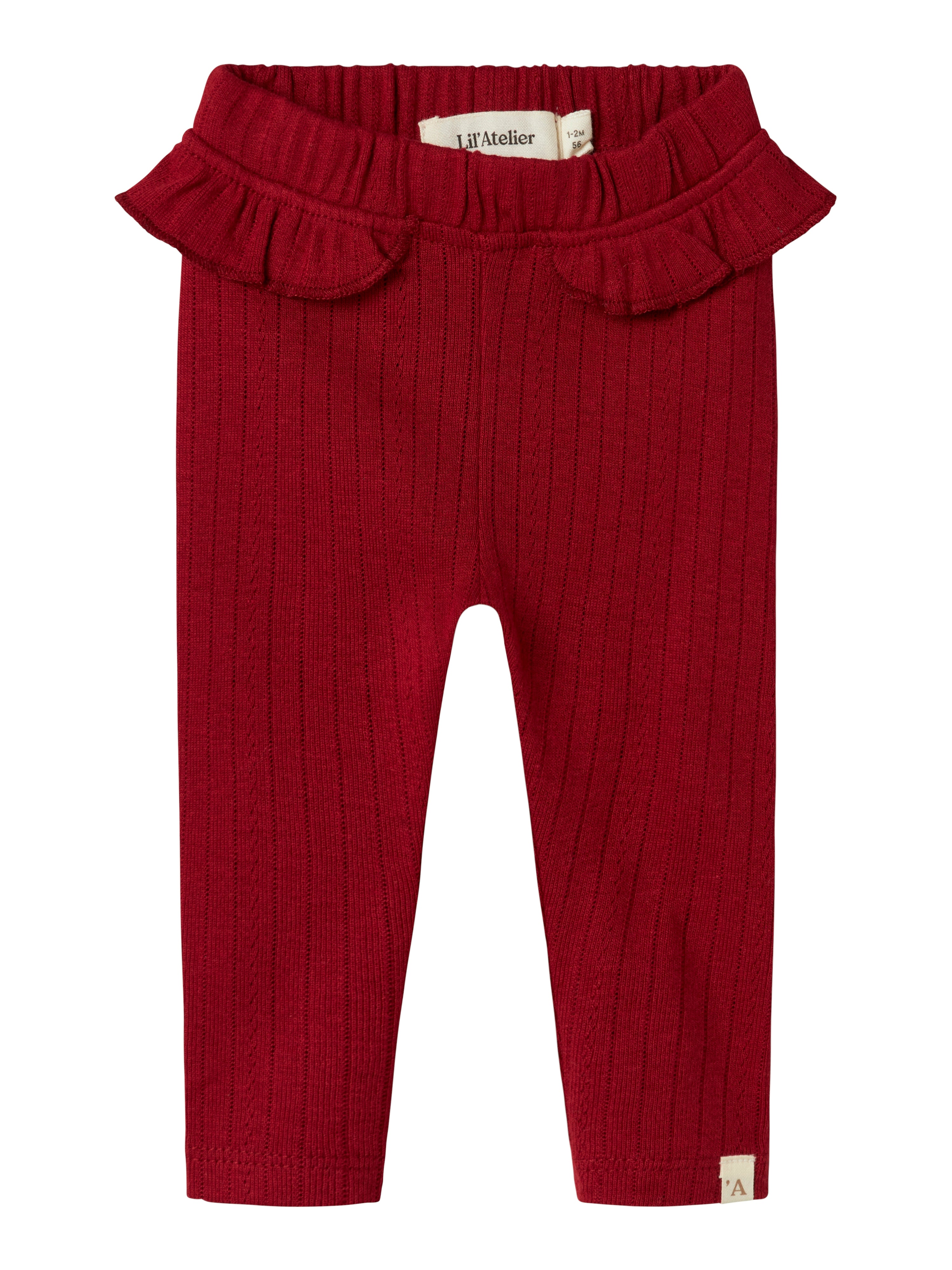 Lil Atelier Rachel Nam Slim Leggings – Rød Dahlia på tilbud!