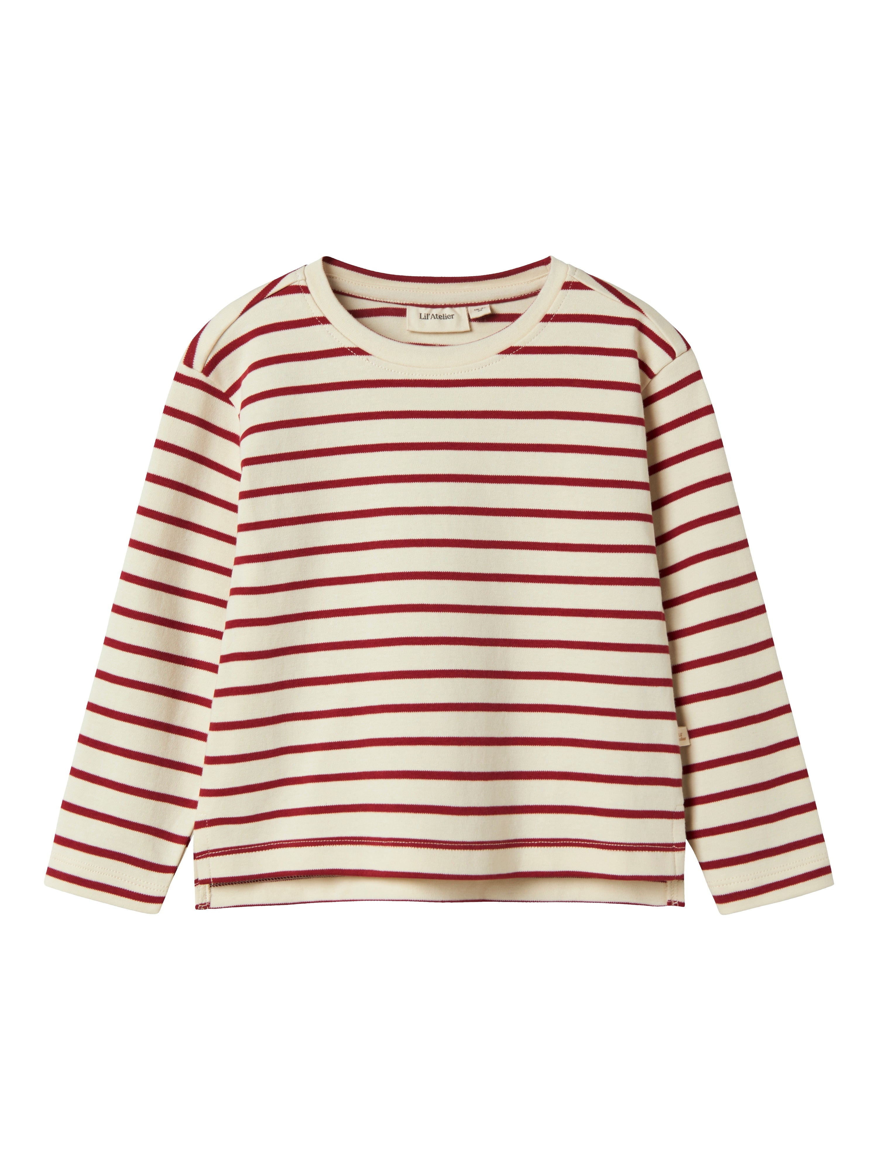 Lil Atelier Limia Bluse – Turtledove Red Dahlia til børn