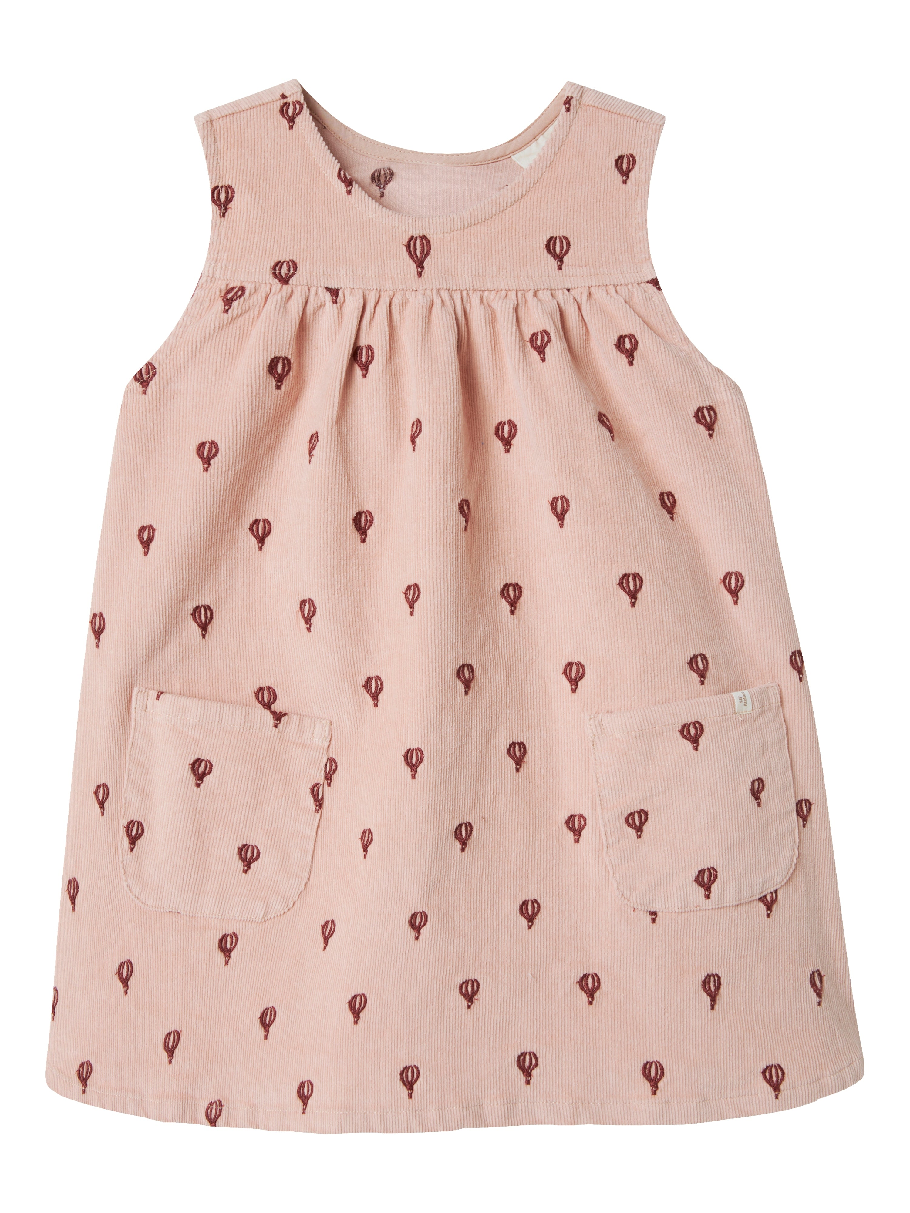 Lil Atelier Nelly Fløjlskjole – Cameo Rose – Udsalg!