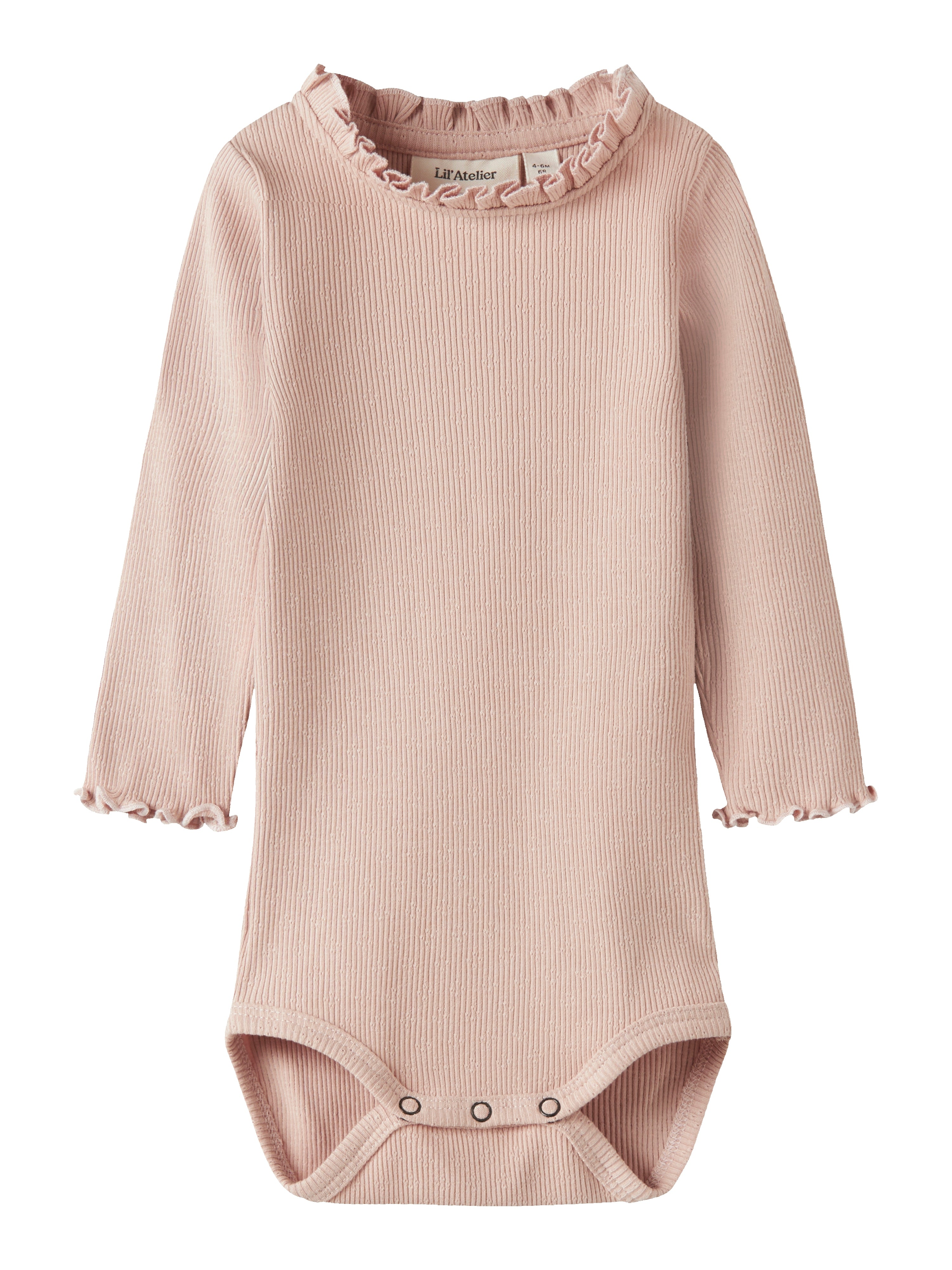 Lil Atelier Nora Slim Body – Økologisk Komfort i Cameo Rose