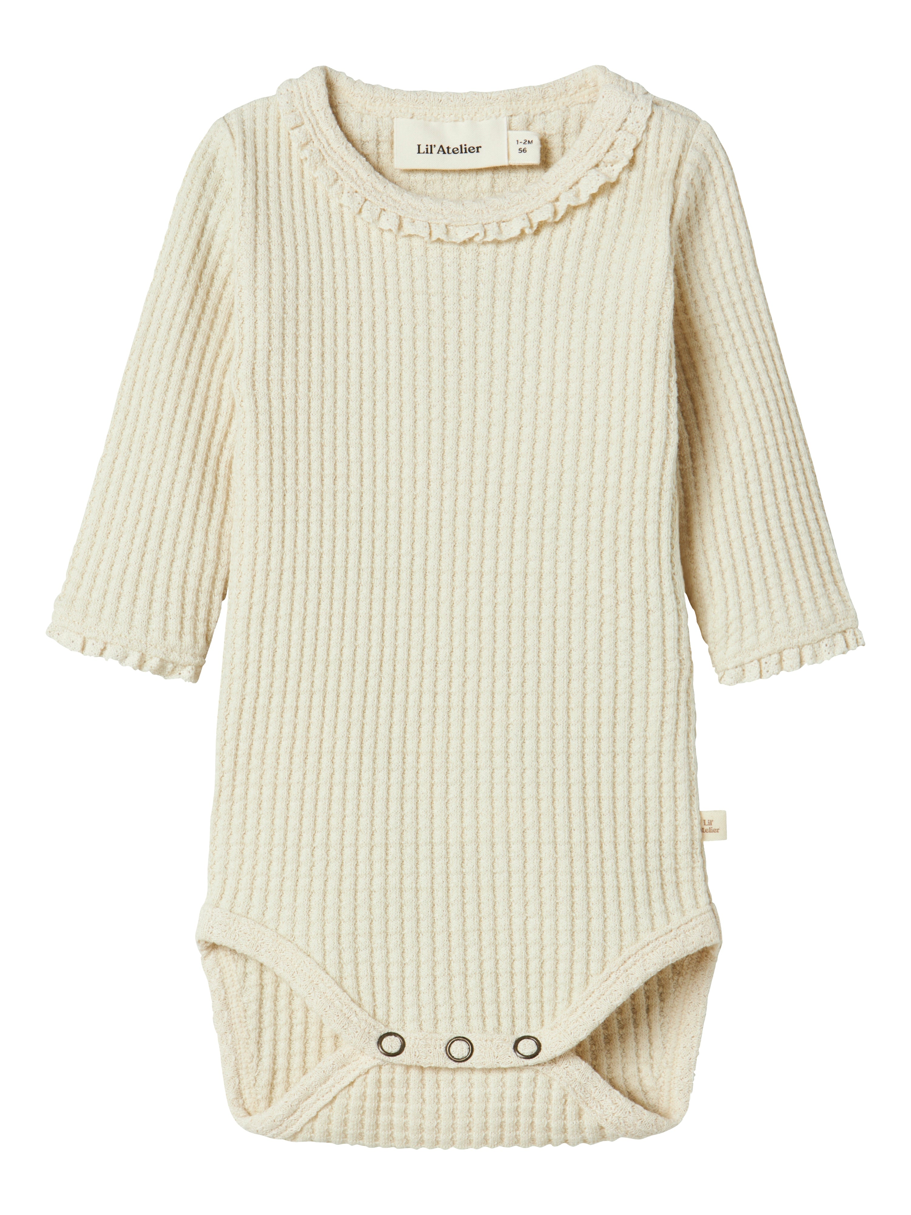 Lil Atelier Osanne Slim Body - Turtledove til småbørn