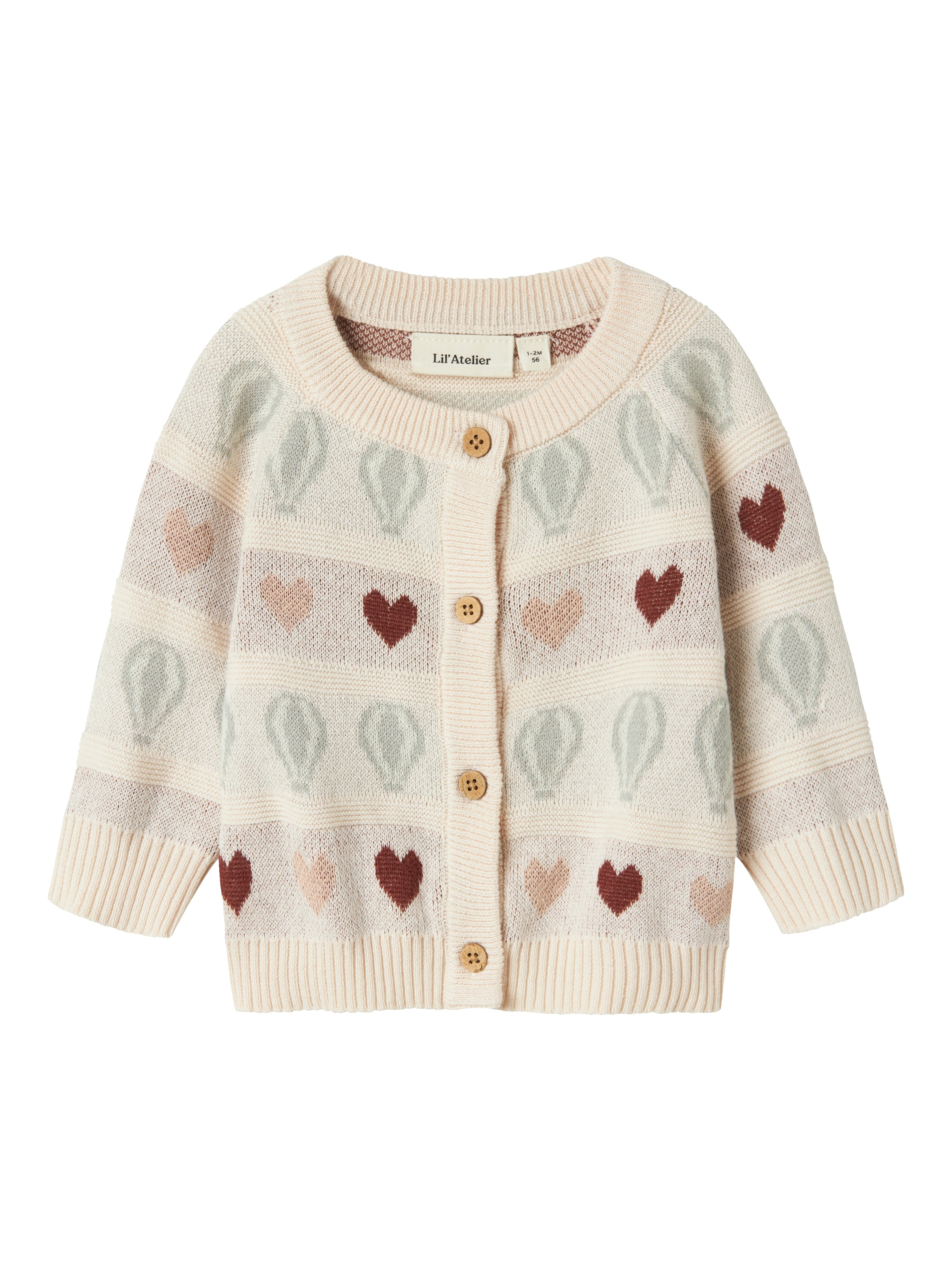 Lil Atelier Lamai Kny Strik Cardigan – Pastel Parchment Udsalg