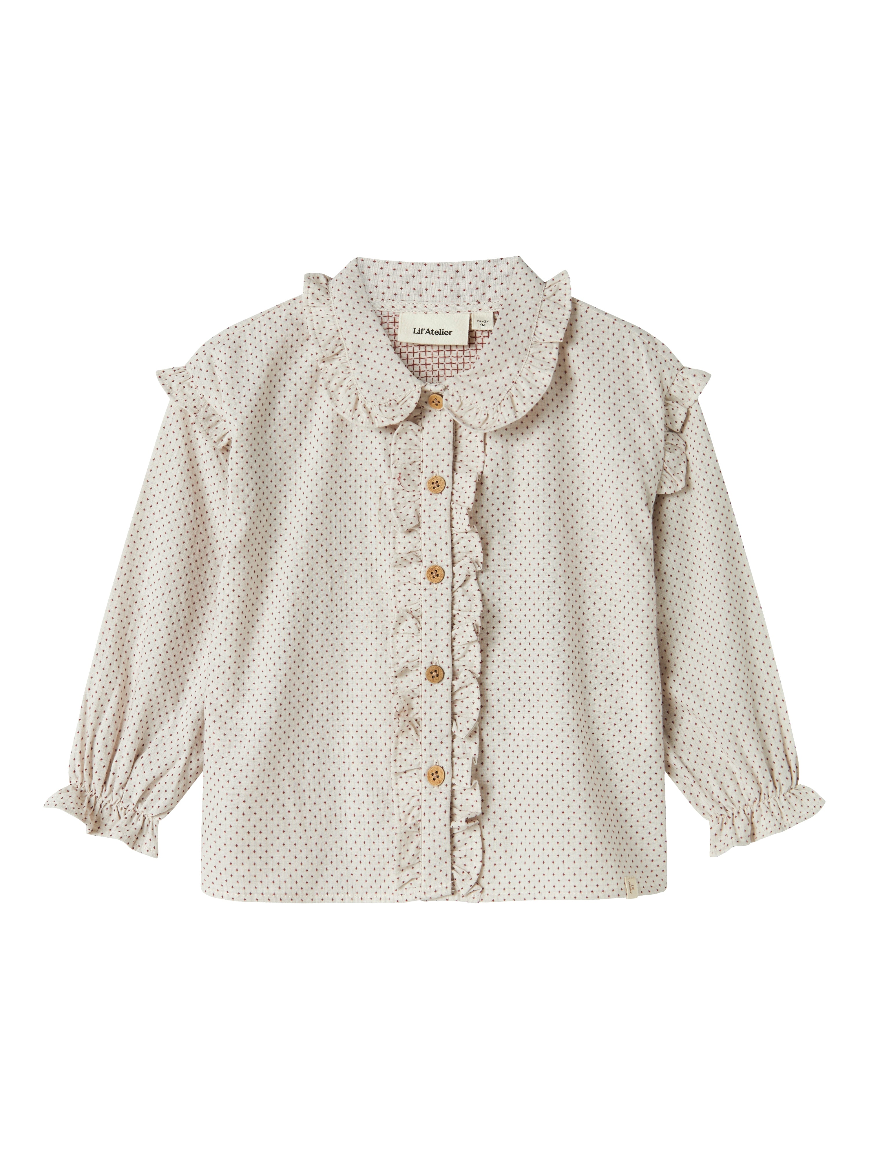 Lil Atelier Olena Løs Skjorte – Pastel Parchment – Udsalg!