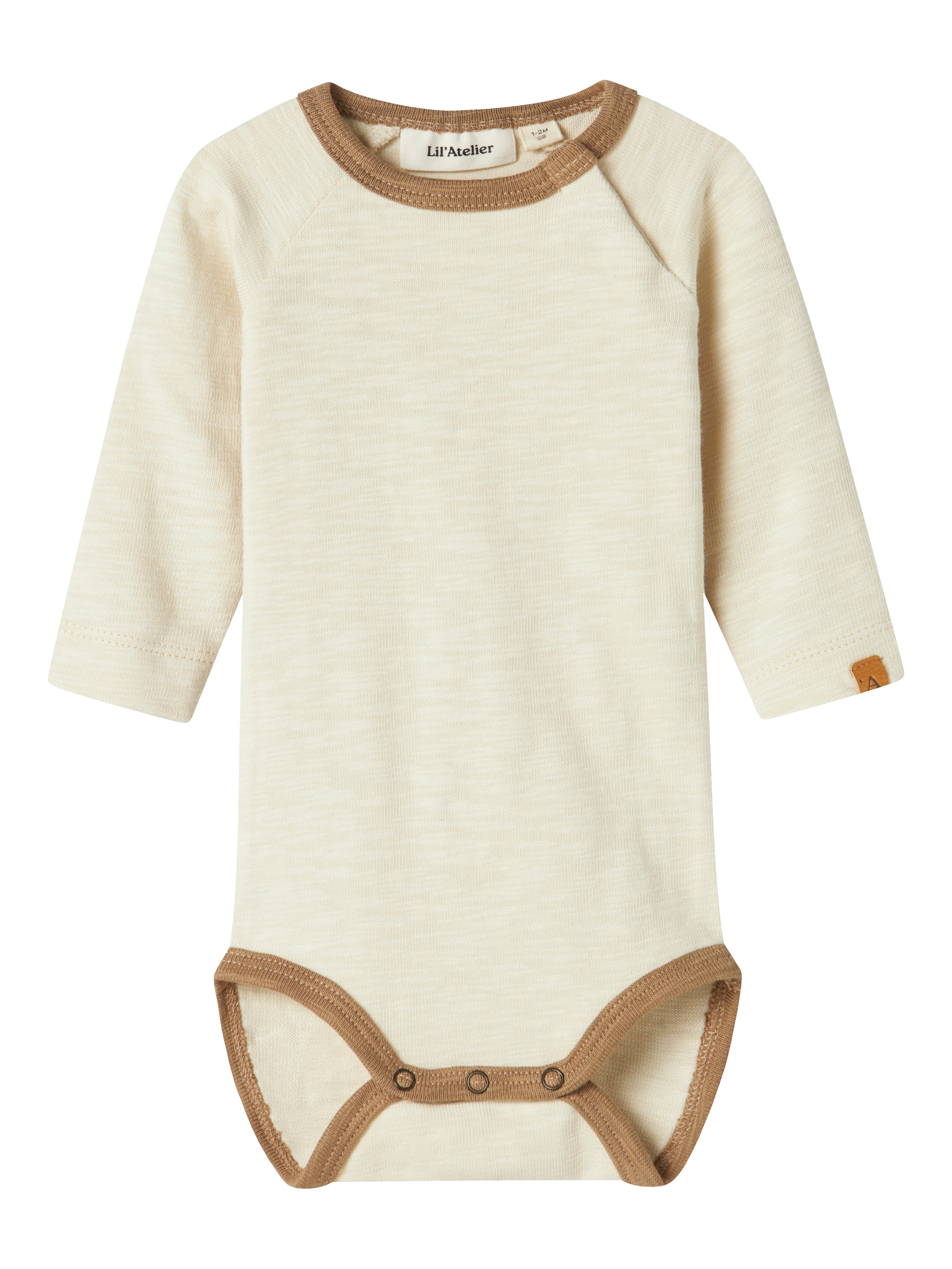 Lil Atelier Orville Body – Turtledove i Økologisk Kvalitet