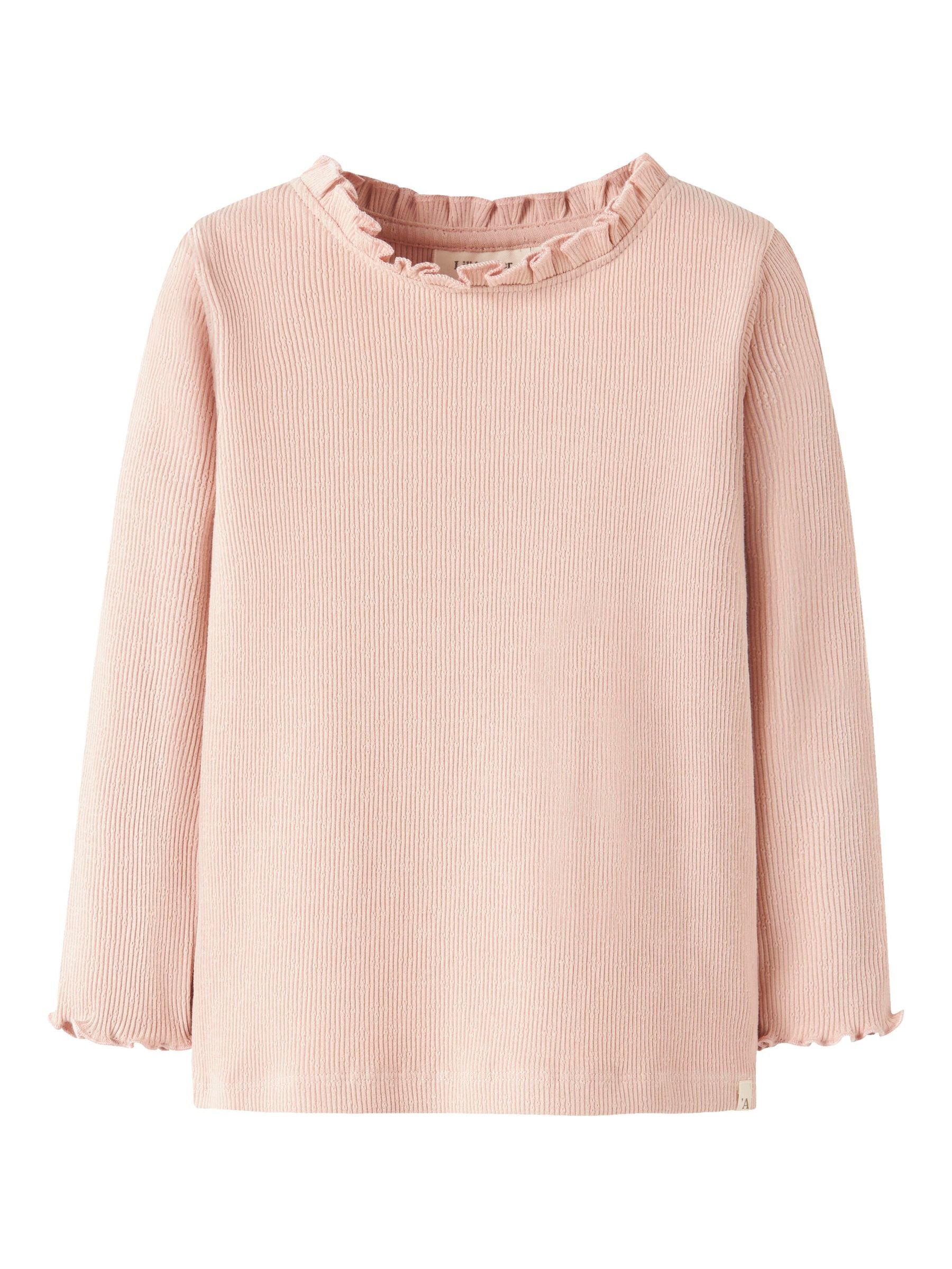 Lil Atelier Nora Slim Top - Cameo Rose - Elegant børnebluse