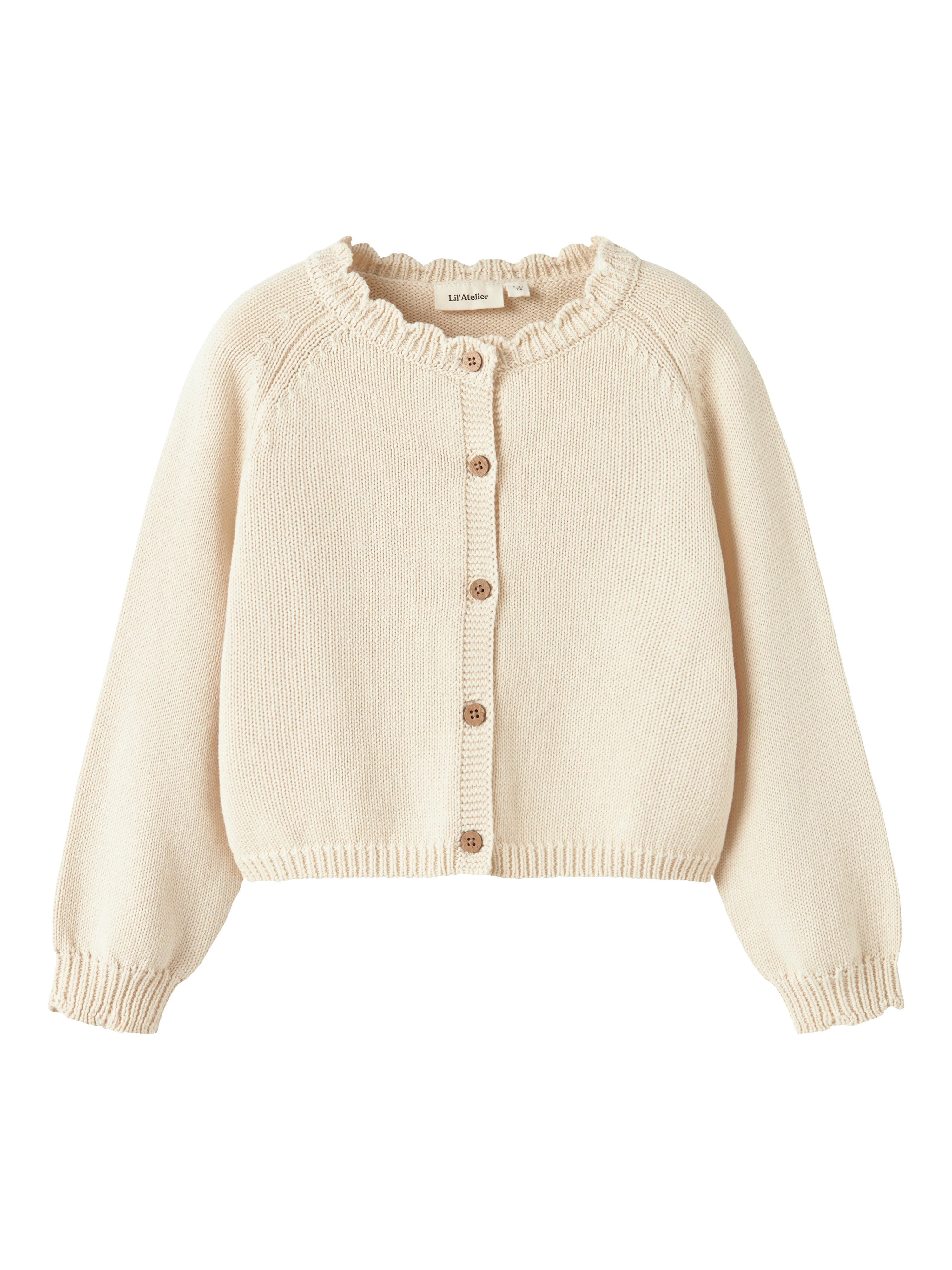Lil Atelier Ramla Strik Cardigan - Turtledove - Udsalg!