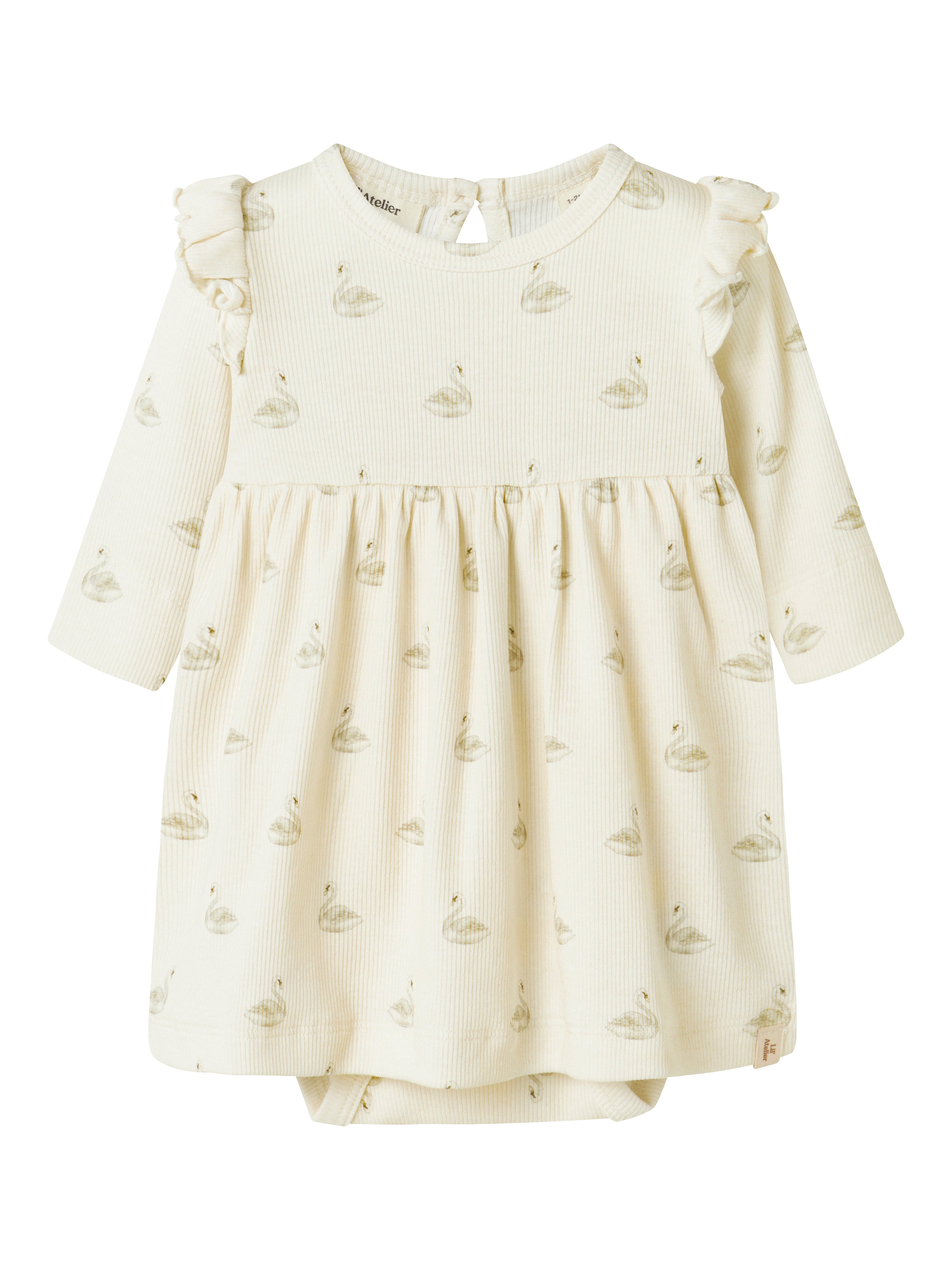Lil Atelier Gavo Ege Bodydress – Pastel Svaner Tilbud