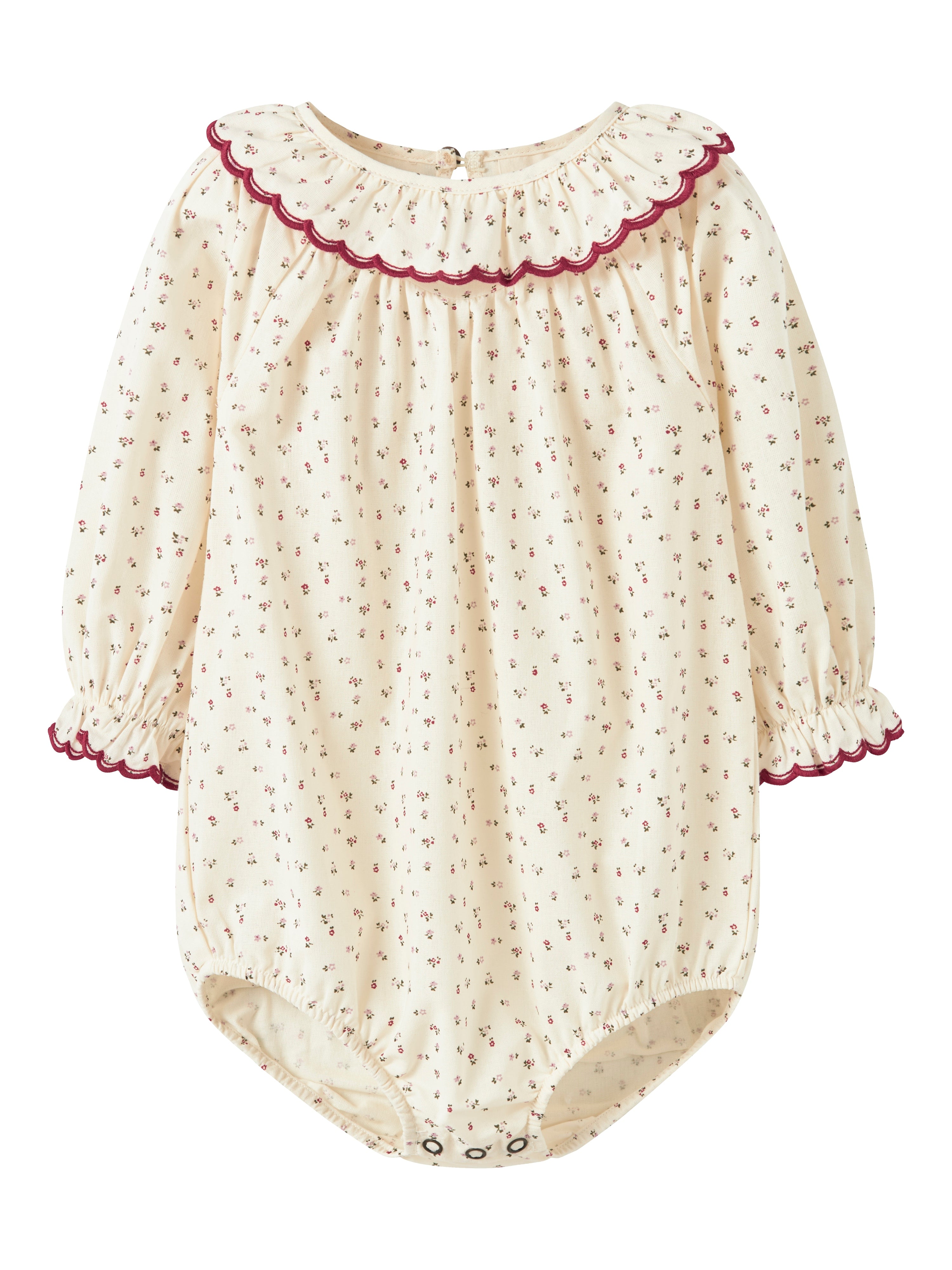 Lil Atelier Rasia Body - Turtledove med Blomsterprint