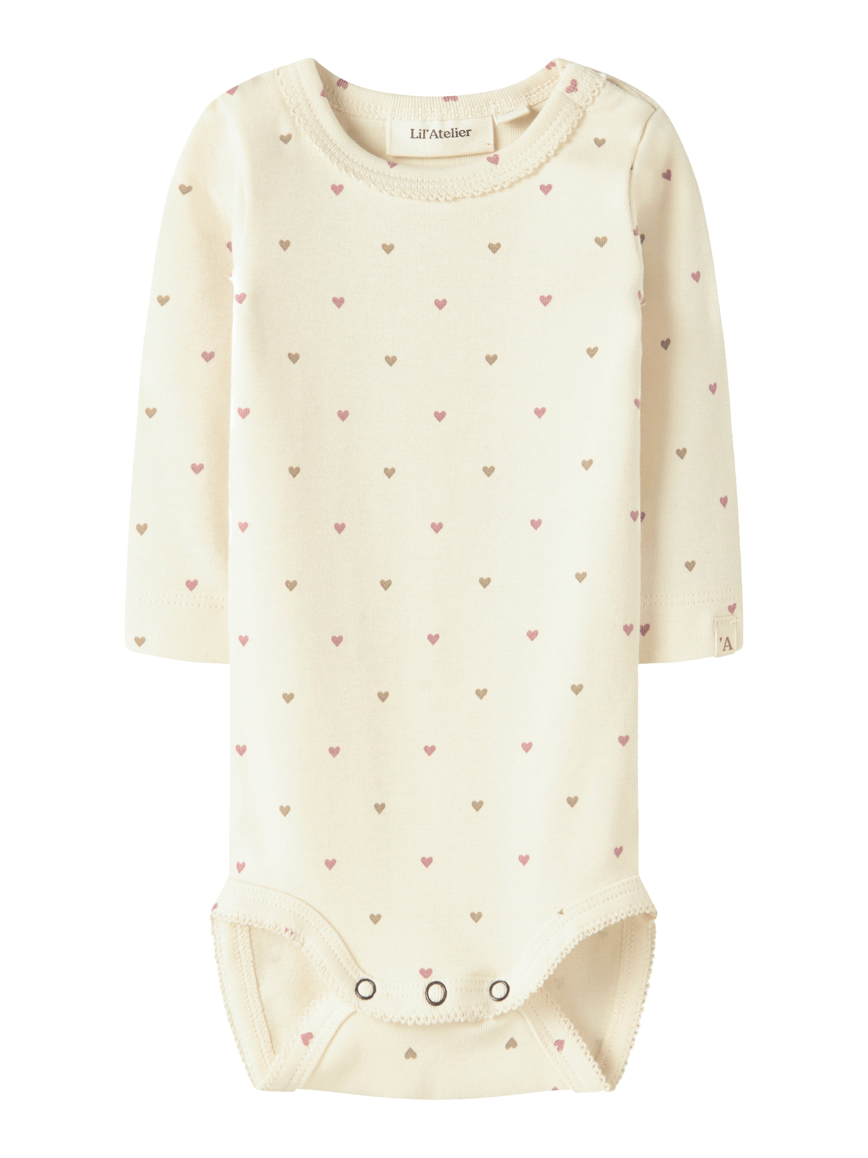 Lil Atelier Lalo Slim Body - Turtledove Heart til børn