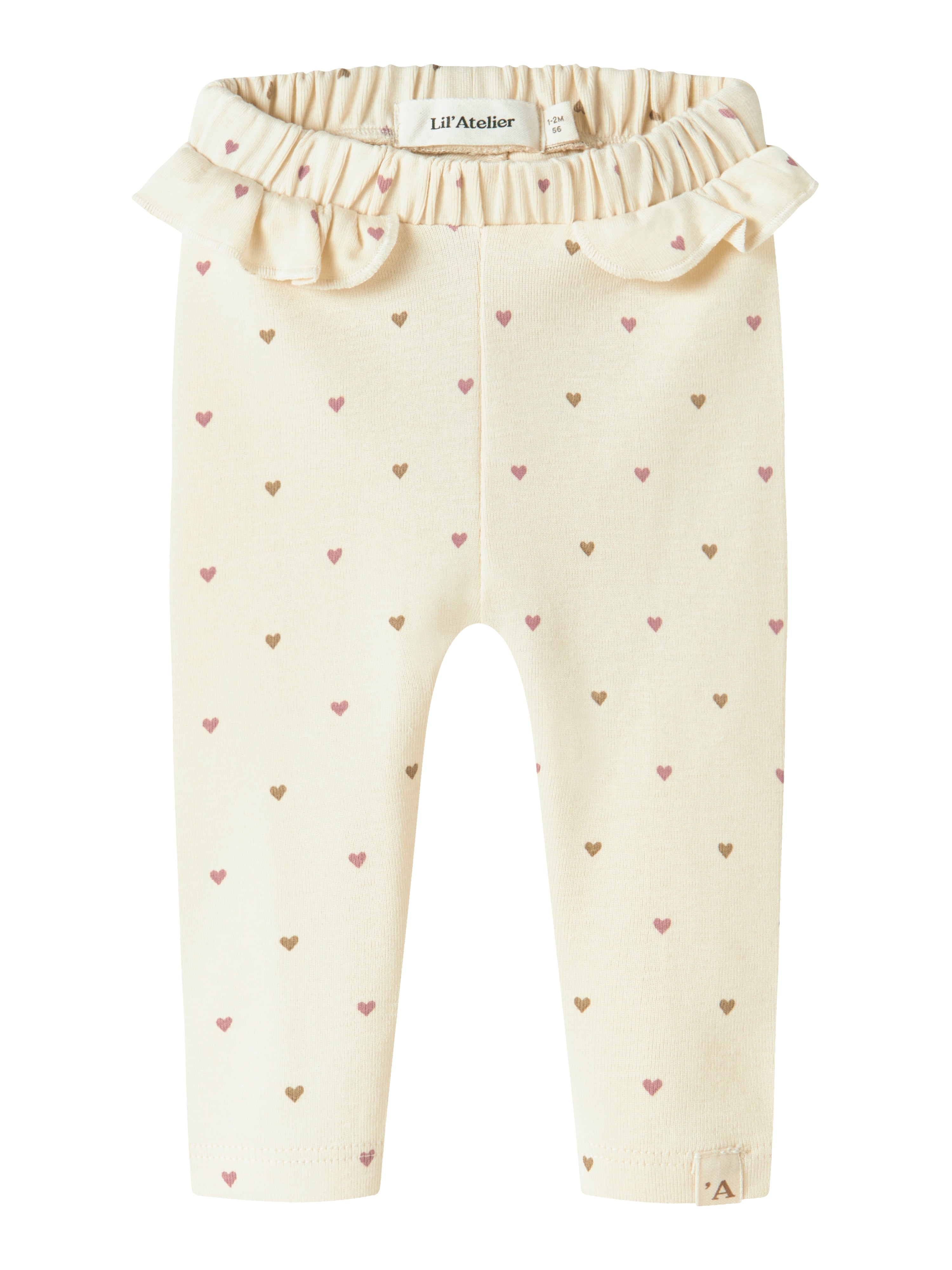 Lil Atelier Lalo Tai Leggings - Turtledove Heart Tilbud!