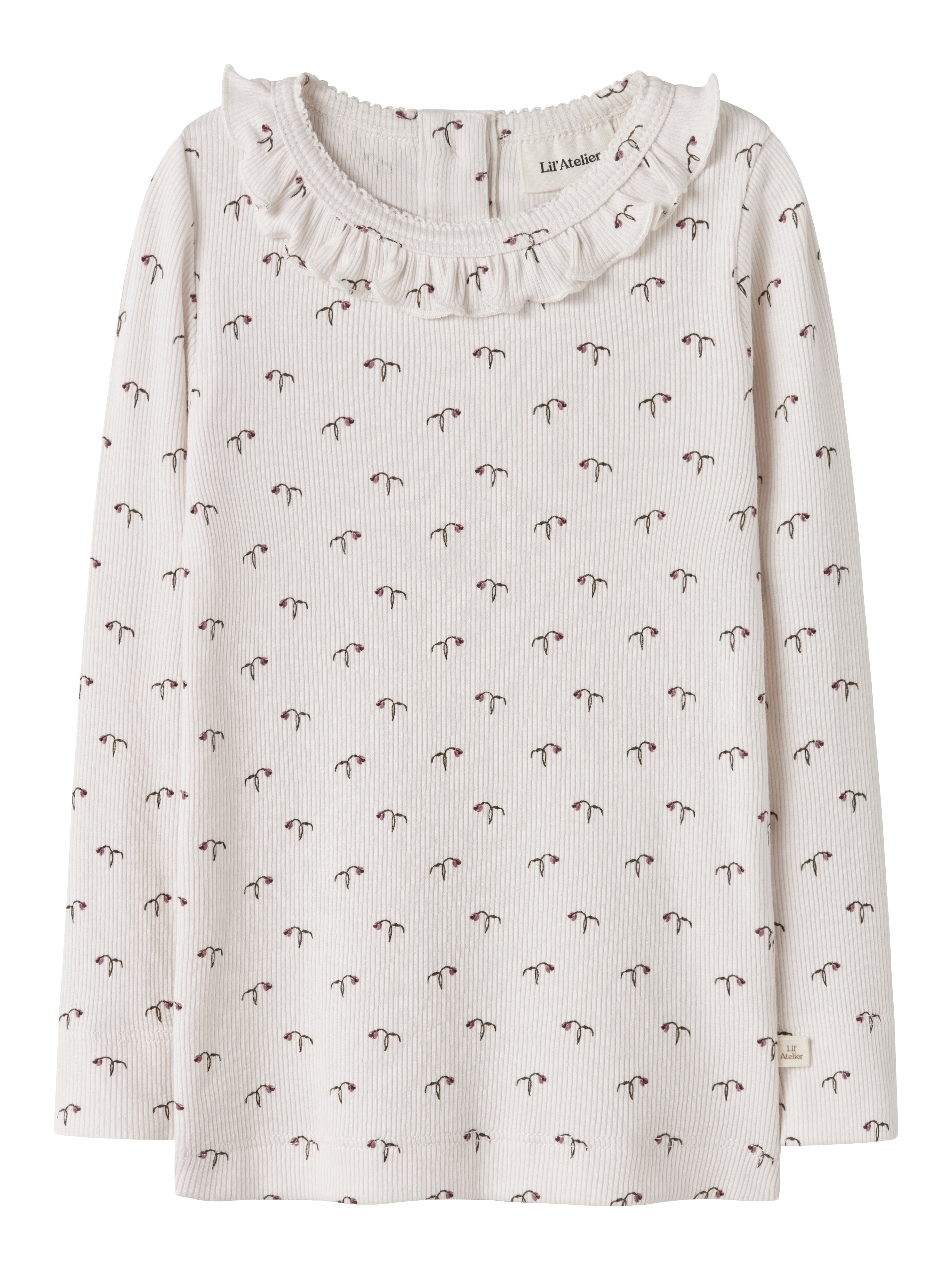 Lil Atelier Gago Kis Slim Top - Tulipanprint til børn