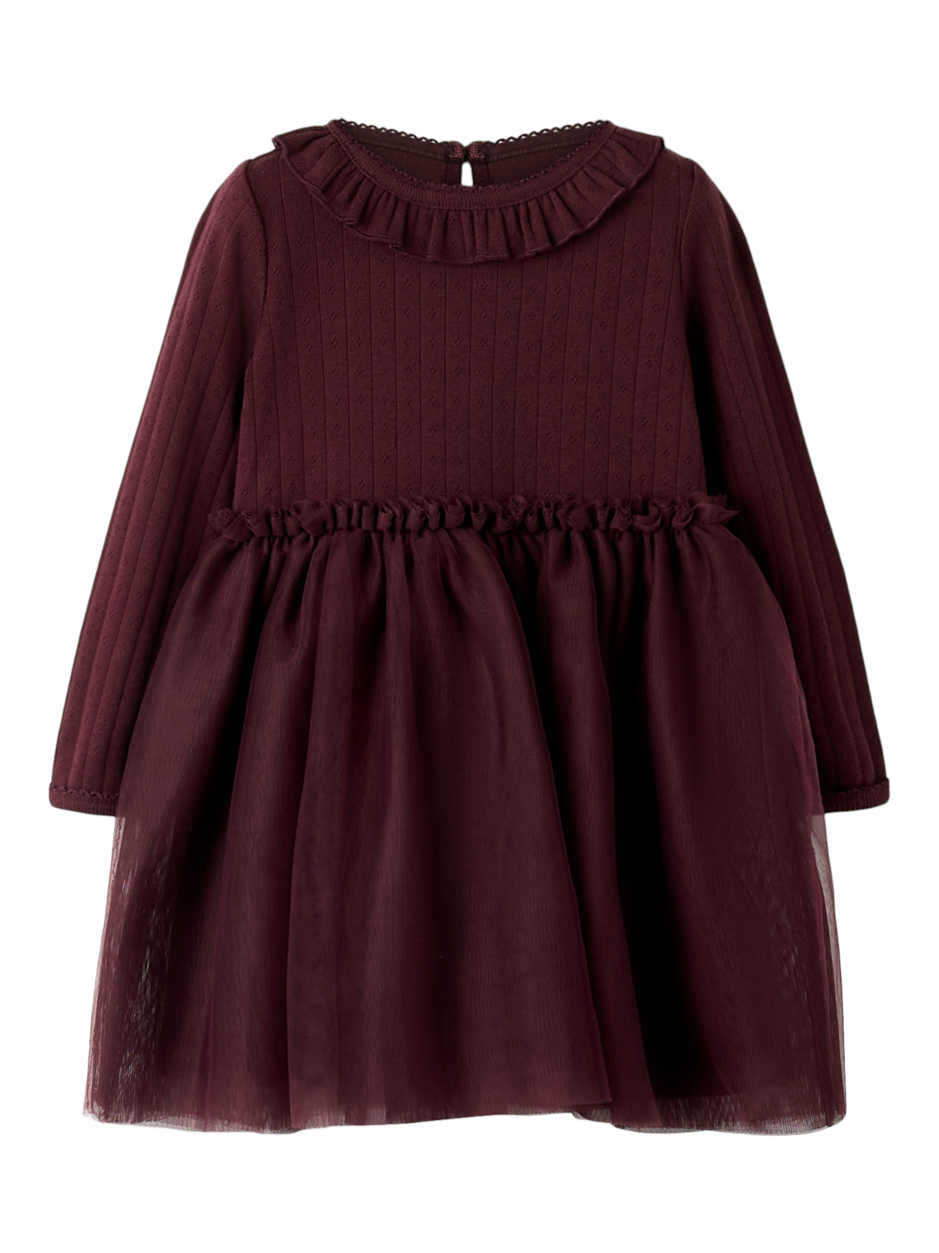 Lil Atelier Solange Tyllkjole - Catawba Grape - Økologisk Elegance
