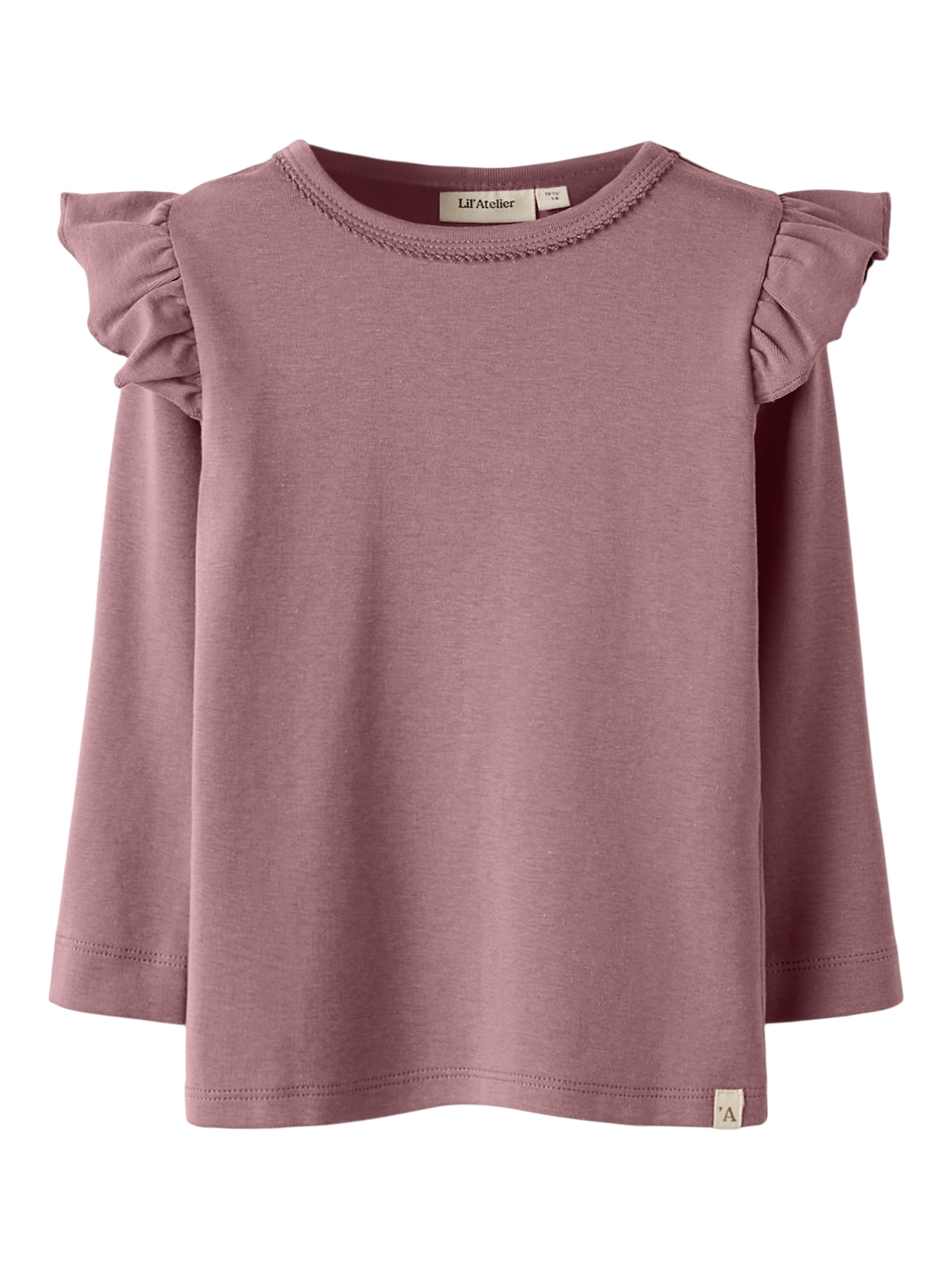 Lil Atelier Layo Sev Slim Top - Nostalgia Rose Børnebluse