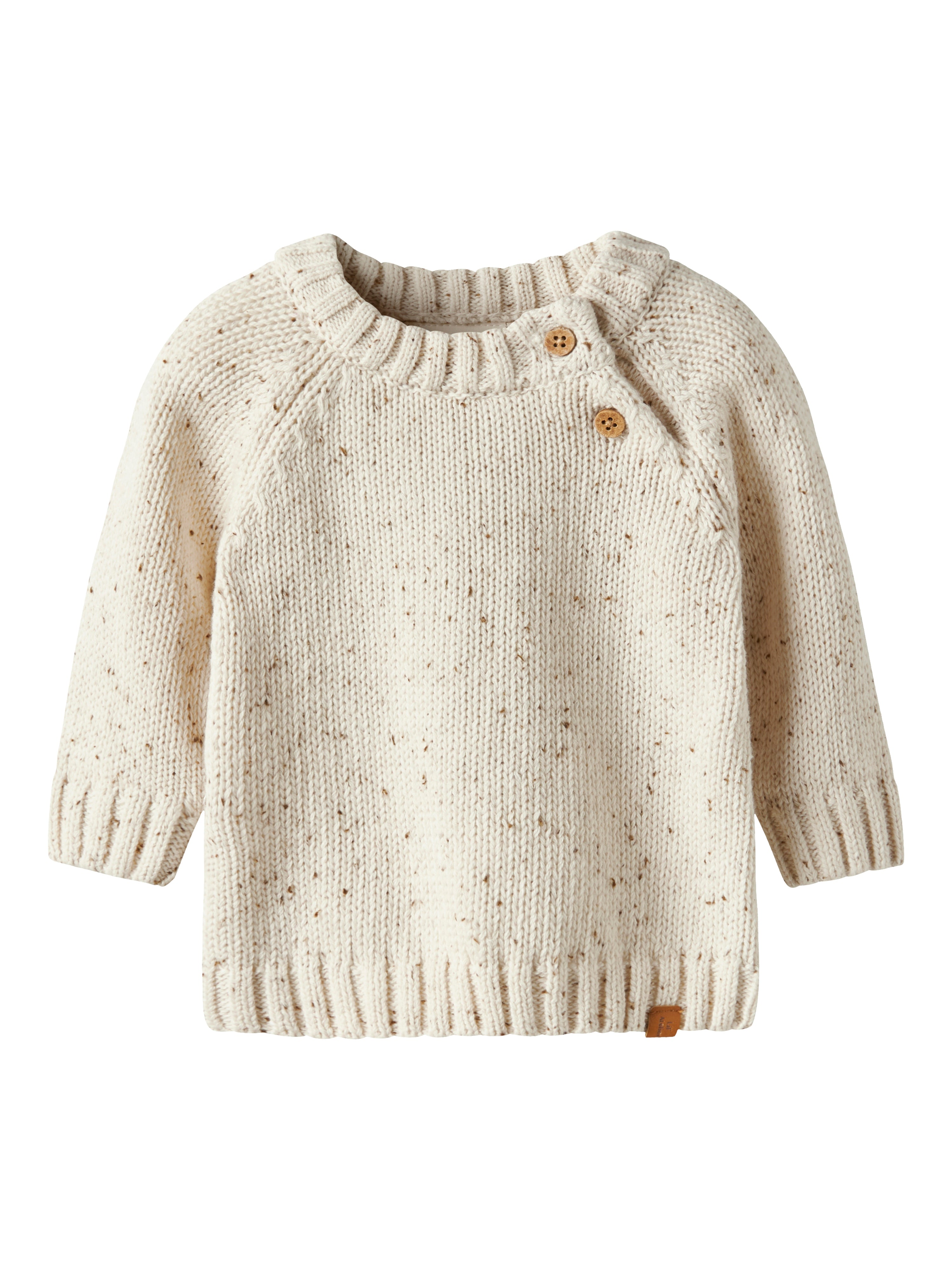Lil Atelier Galto Fak Strikbluse - Turtledove til Børn