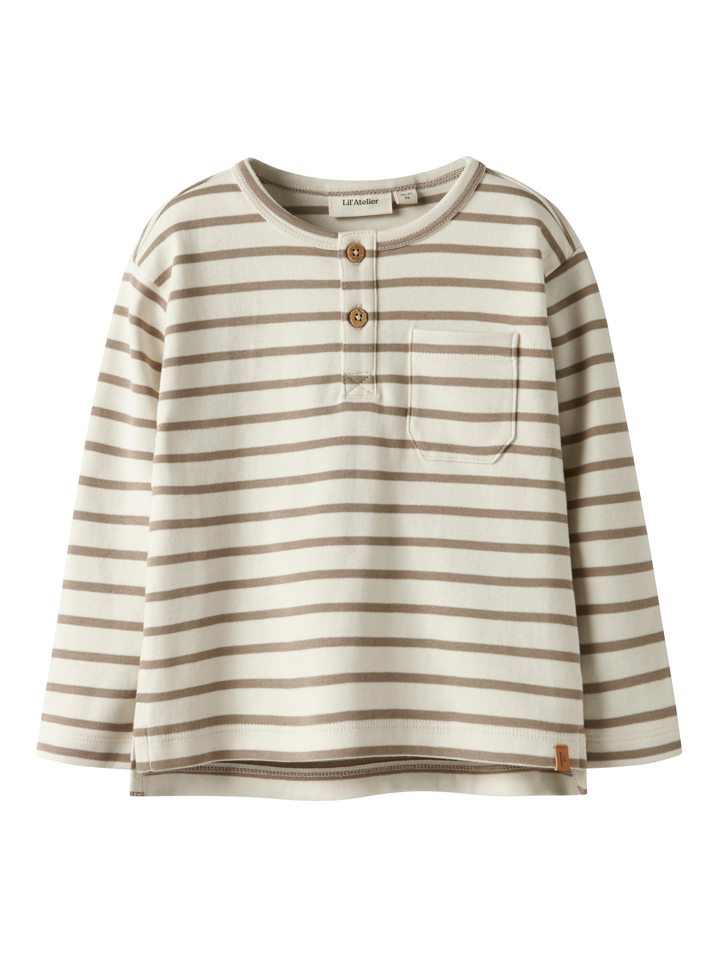 Lil Atelier Limia Nob Bluse - Turtledove Sepia Tint