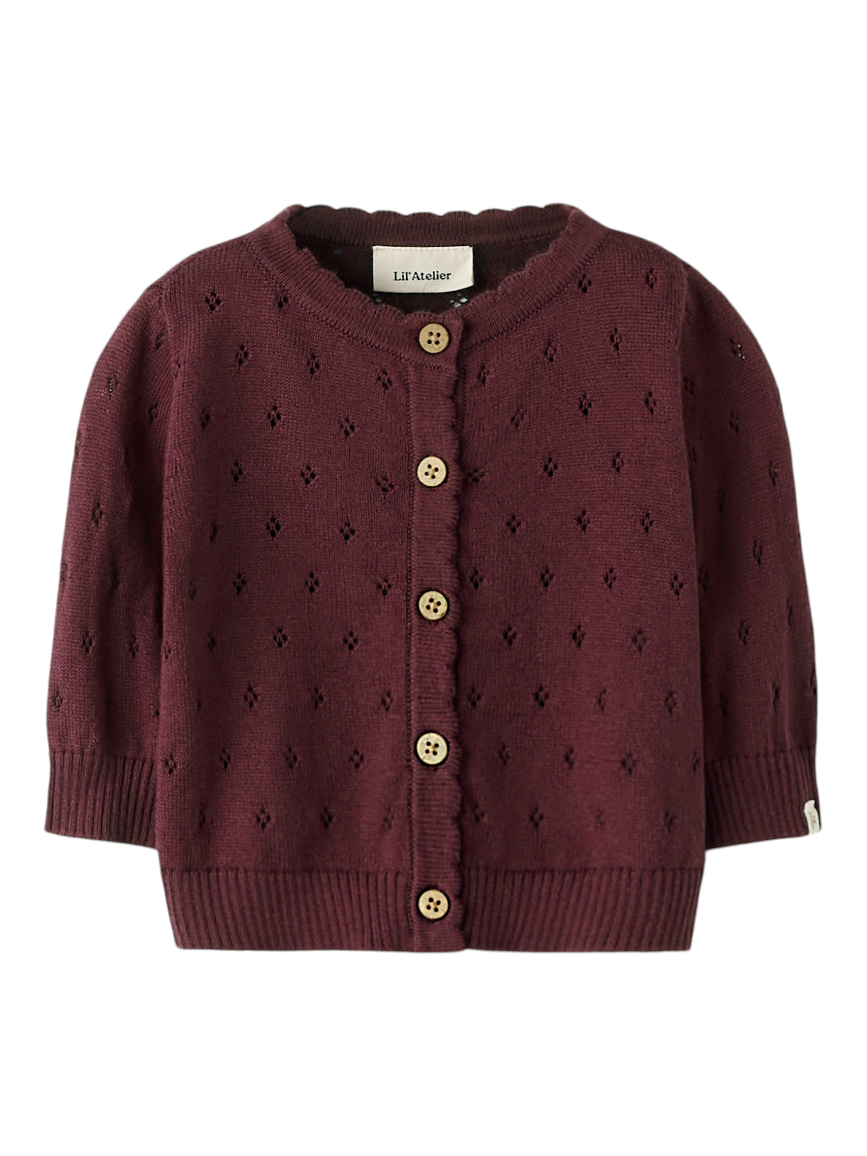 Lil Atelier Nimi Strik Cardigan – Catawba Grape Tilbud!
