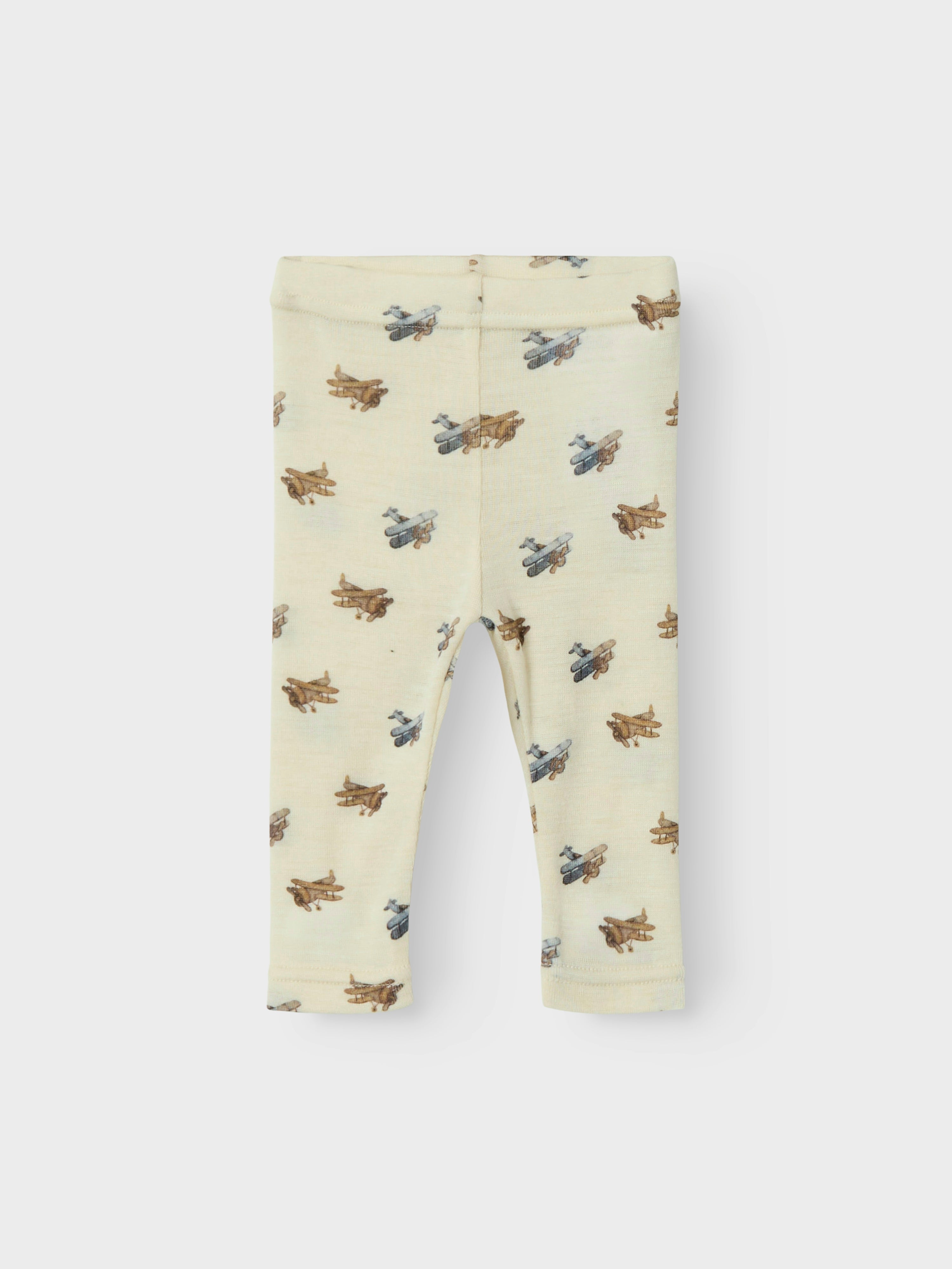 Lil Atelier Nalu Uld Leggings - Turtledove - Tilbud!