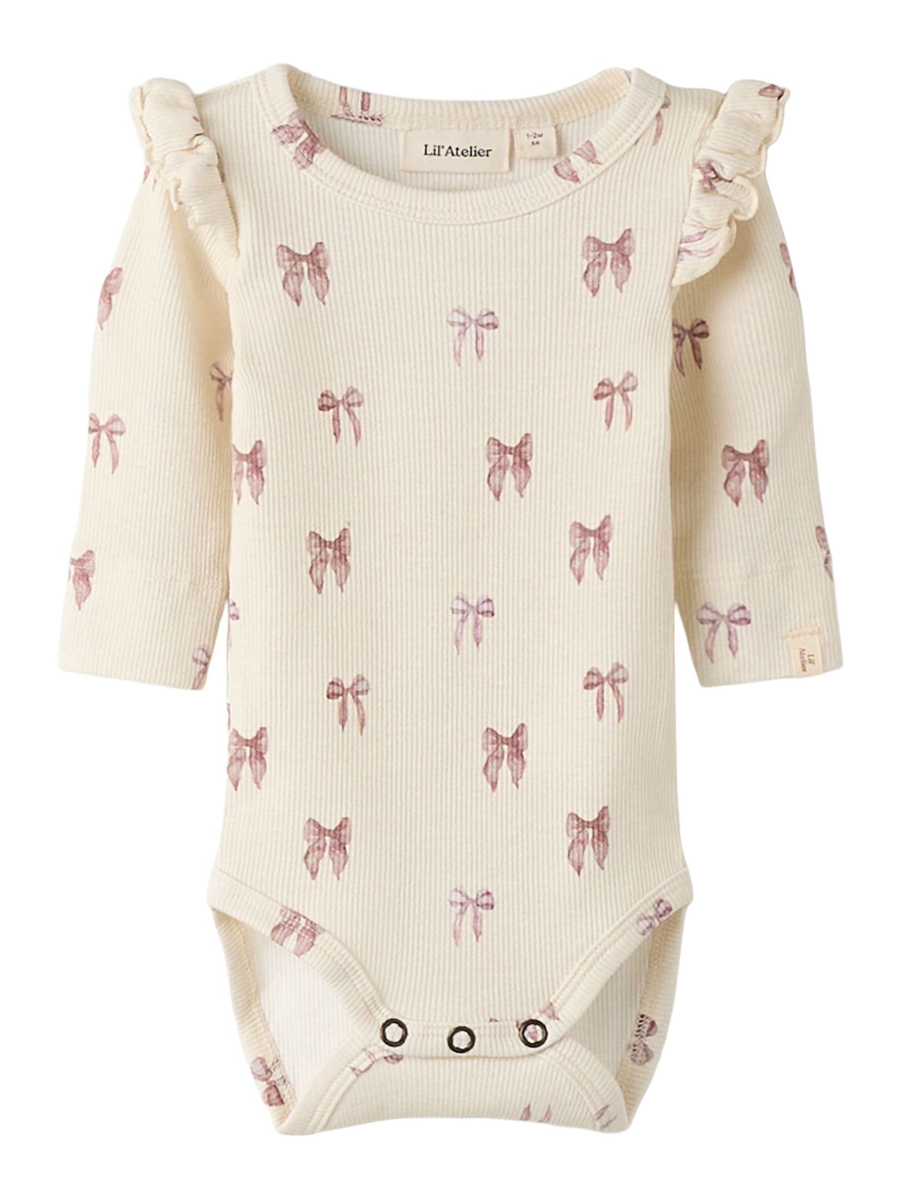 Lil Atelier Gavo Eko Slim Body – Turtledove Sløjfe Udsalg!