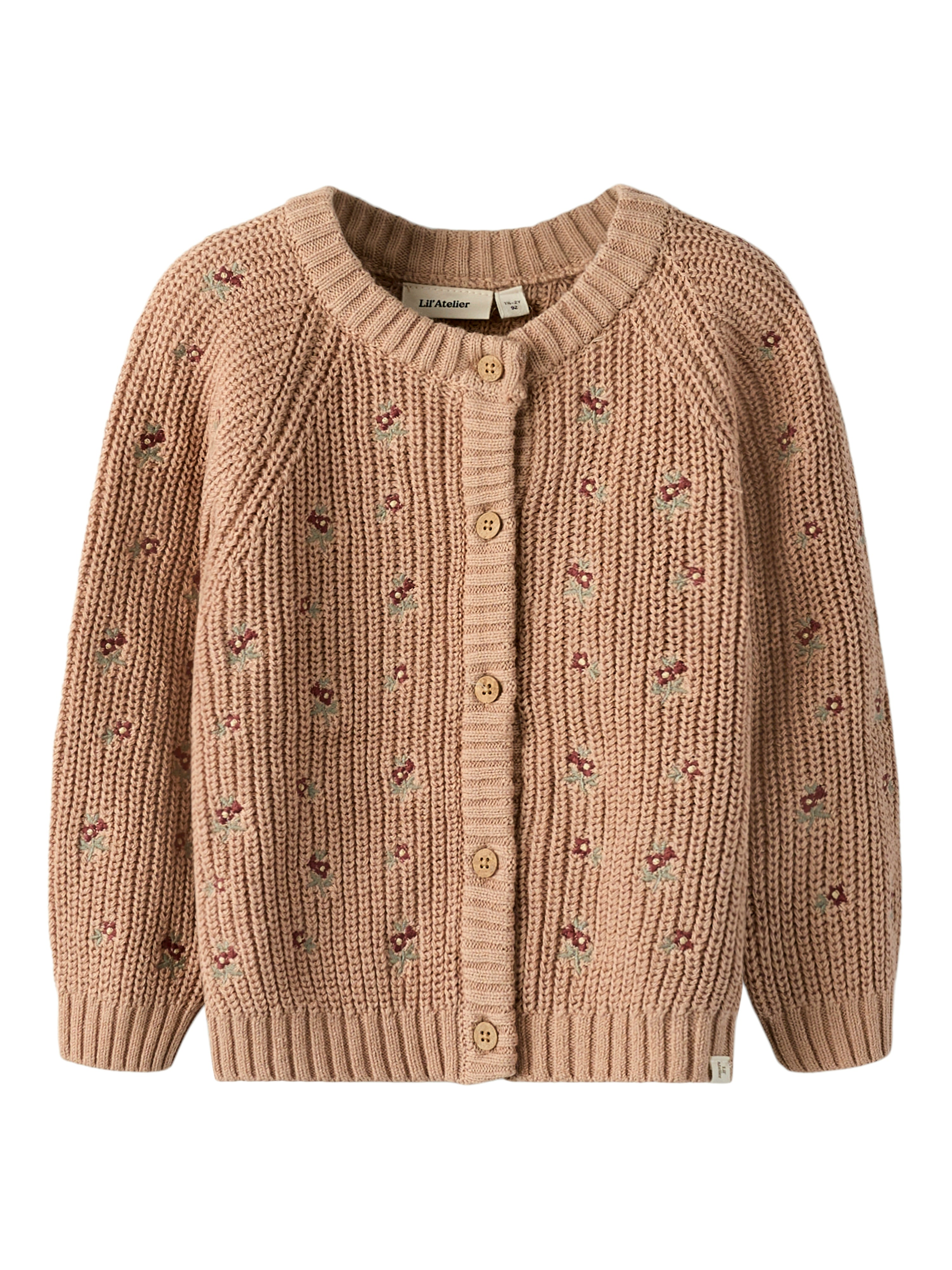 Lil Atelier Emlen Strik Cardigan - Roebuck - Fantastisk Tilbud