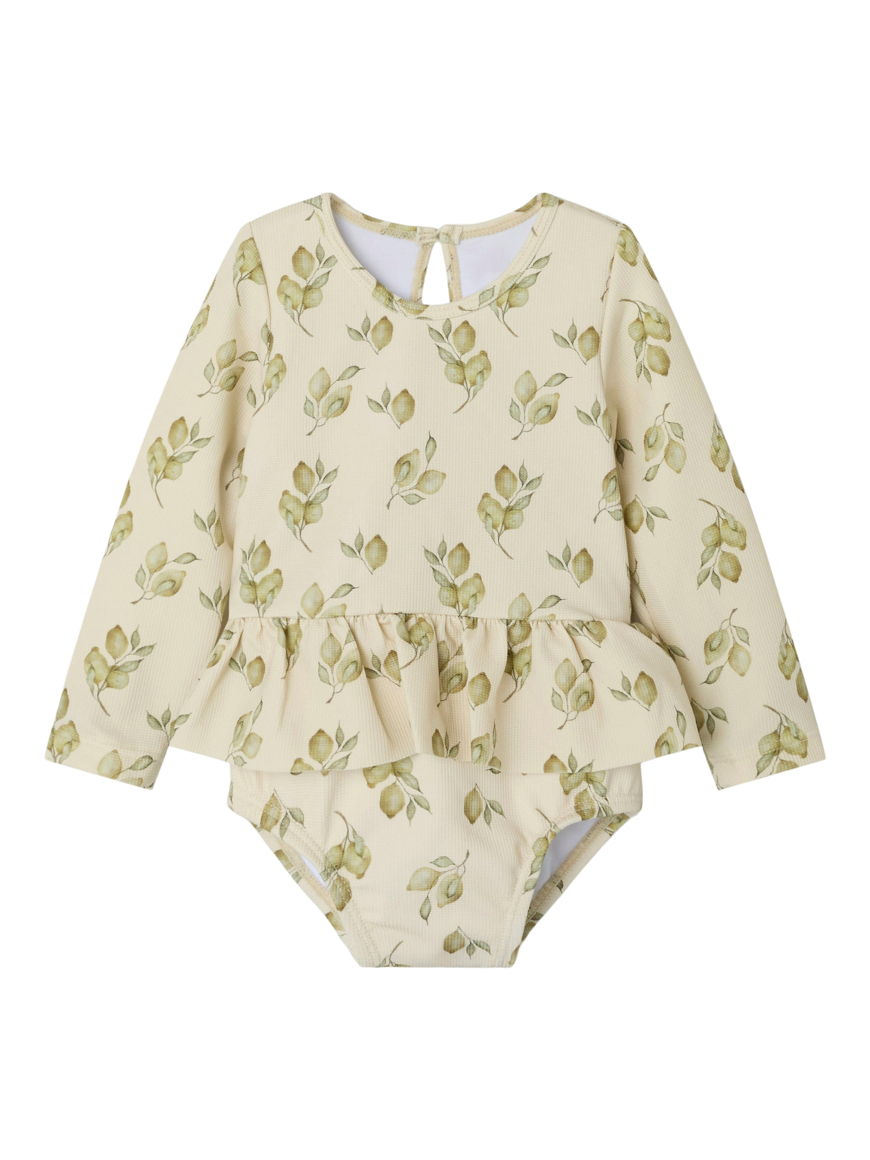 Lil Atelier Floria Badedragt – Turtledove med UV 50+ Beskyttelse