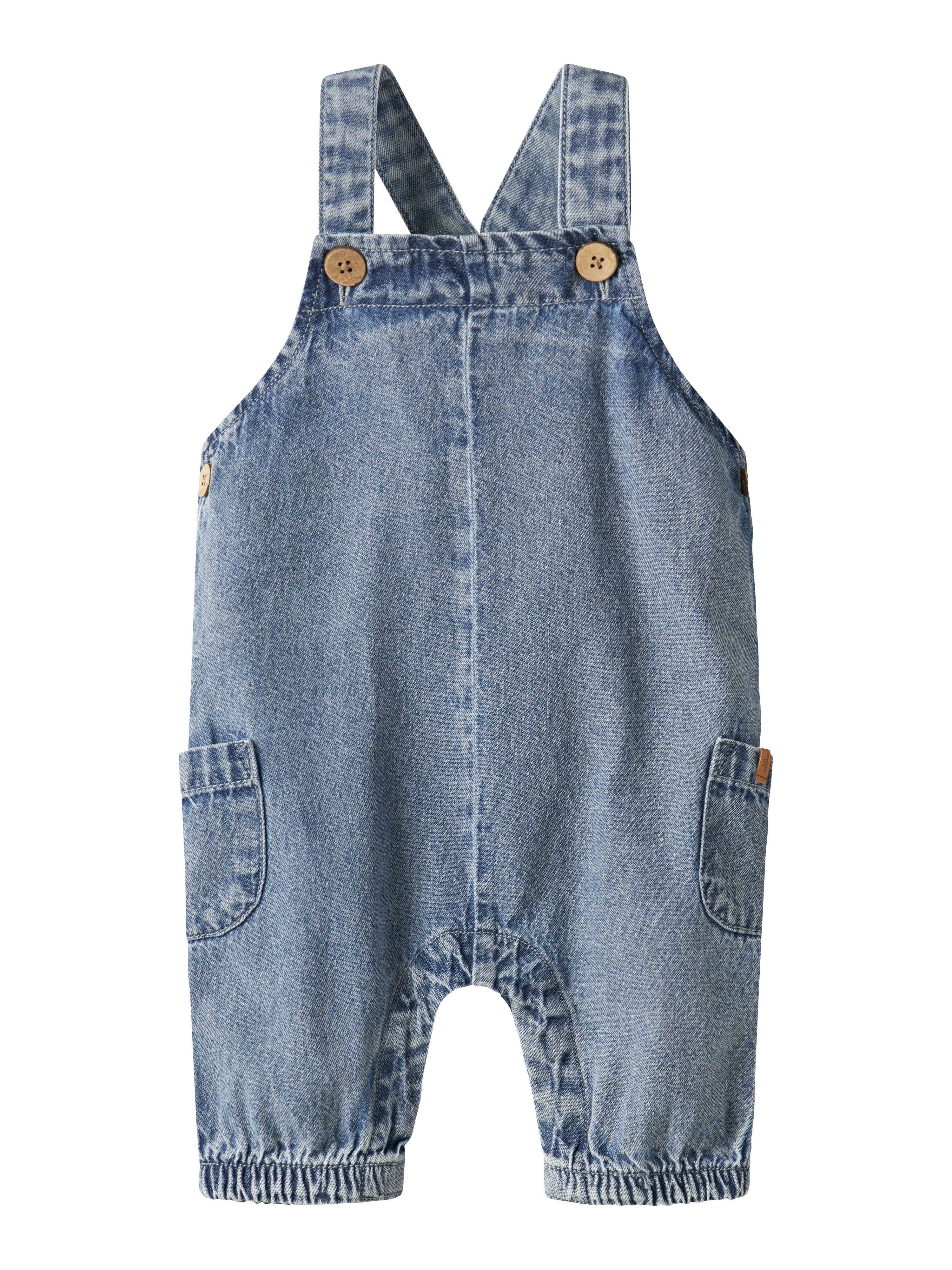 Lil Atelier Taya Løs Denim Overall - Mørkeblå til børn