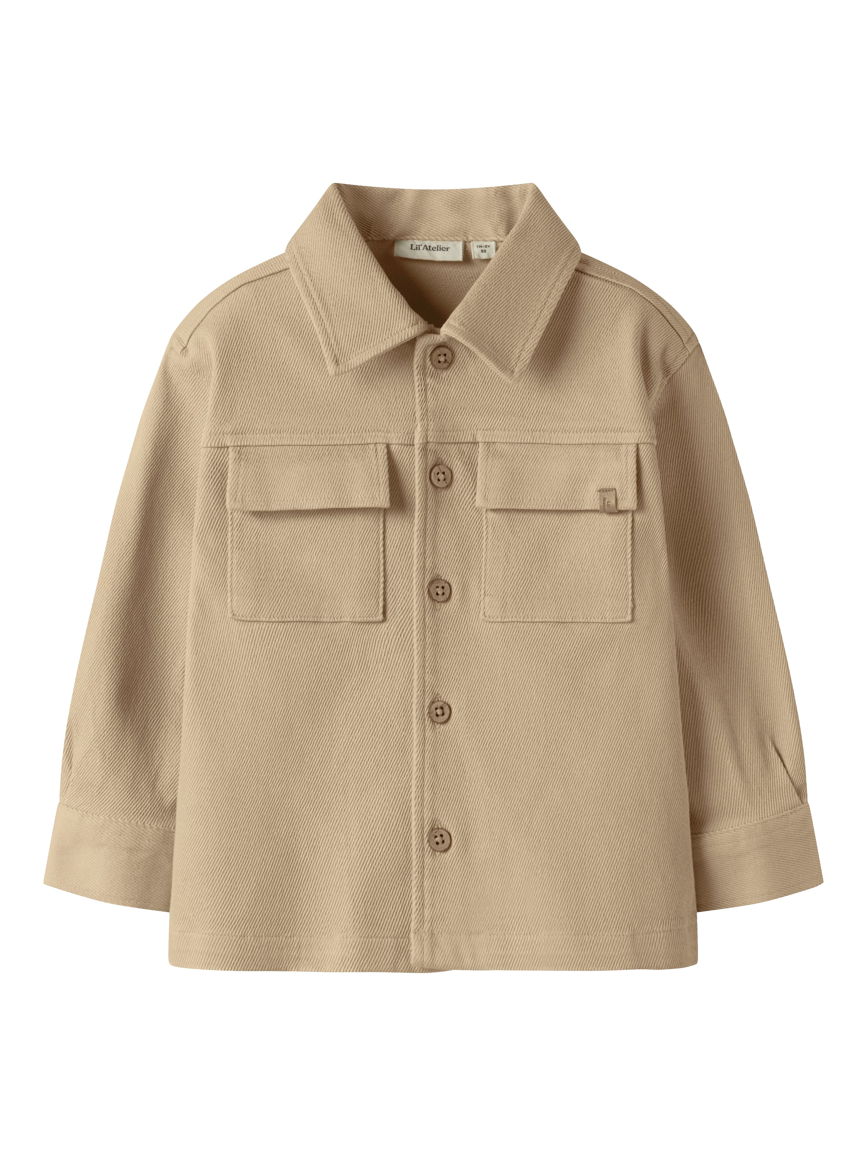 Lil Atelier Taru Løs Twill Skjorte - Irish Cream Tilbud