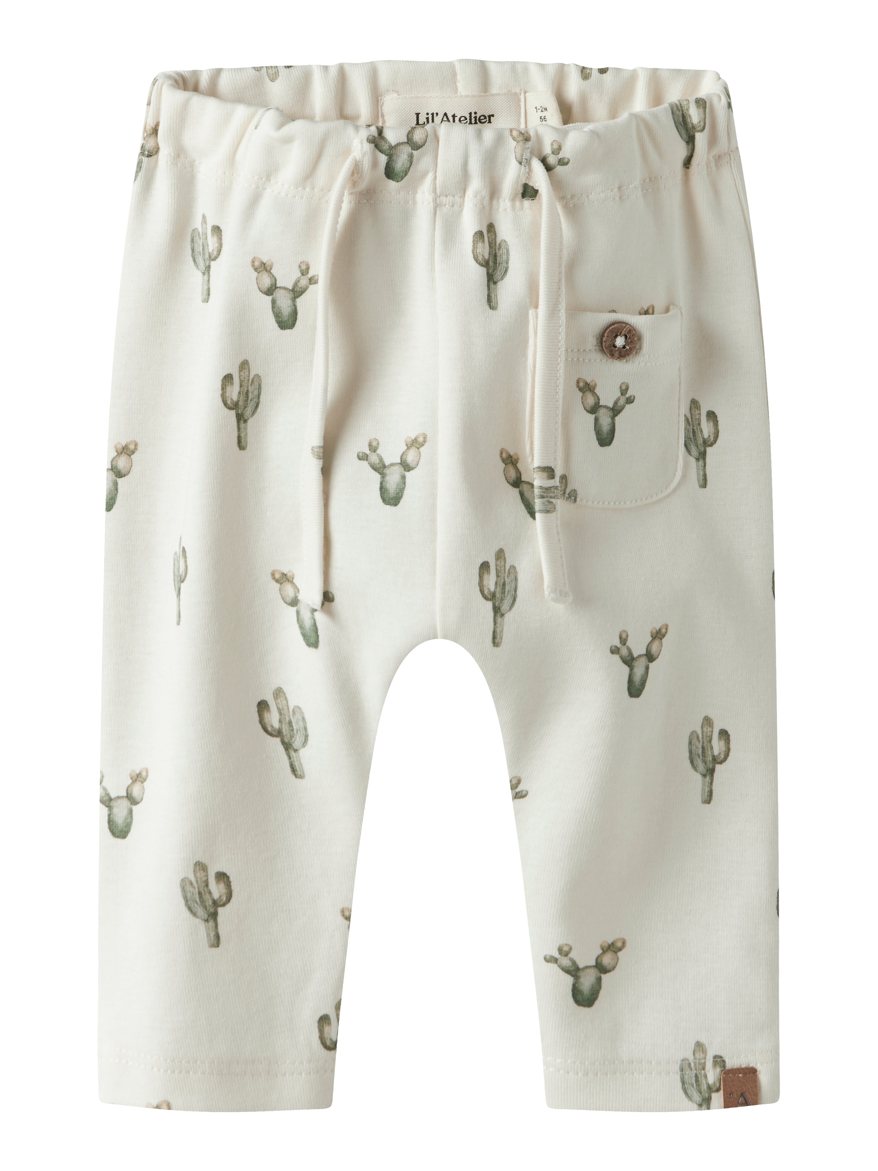 Lil Atelier Layo Sak Loose Pants - Coconut Milk Cactus -   Cm