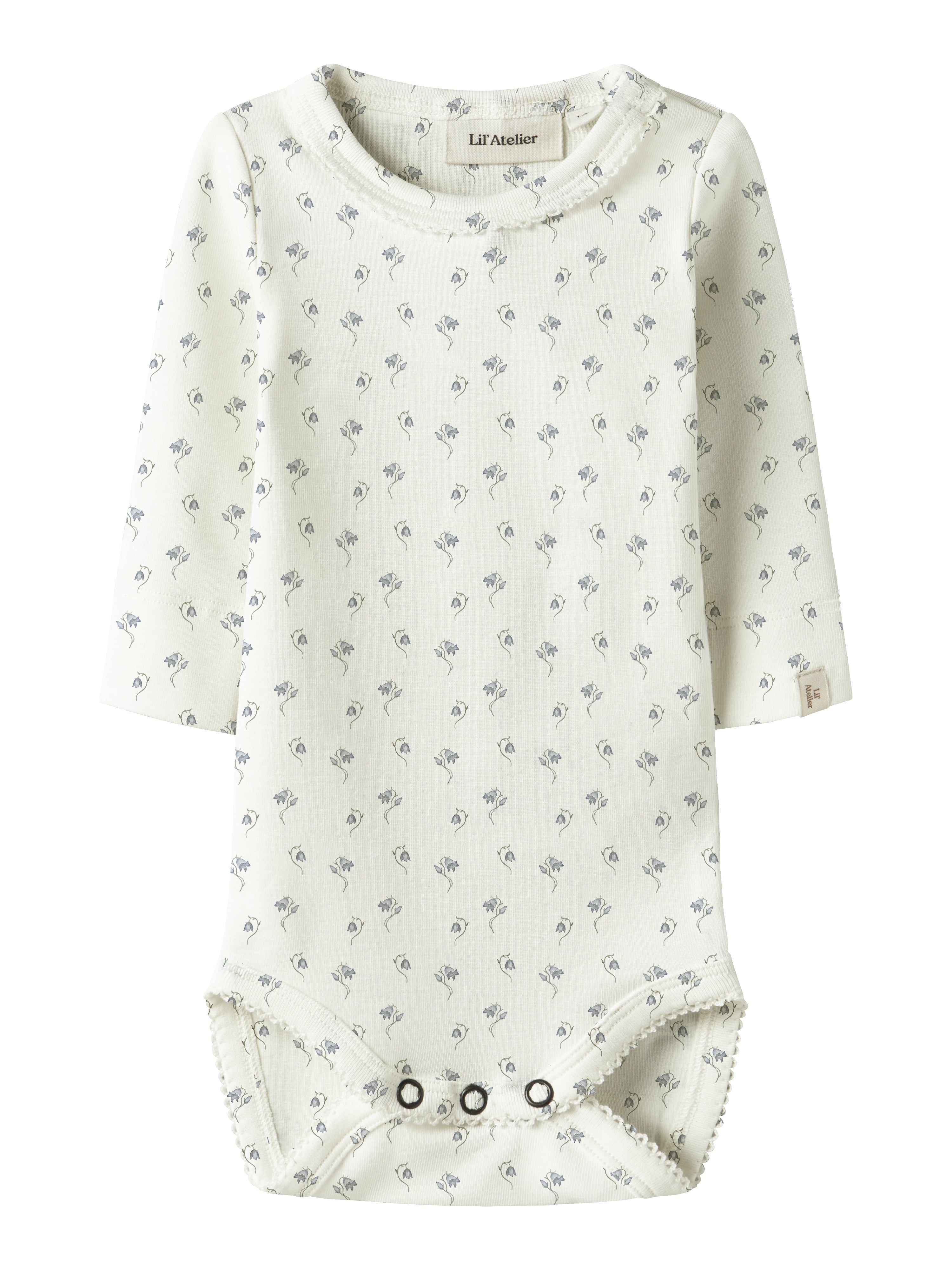 Lil Atelier Gayo Slim Body - Kokosmælk Blomsterprint