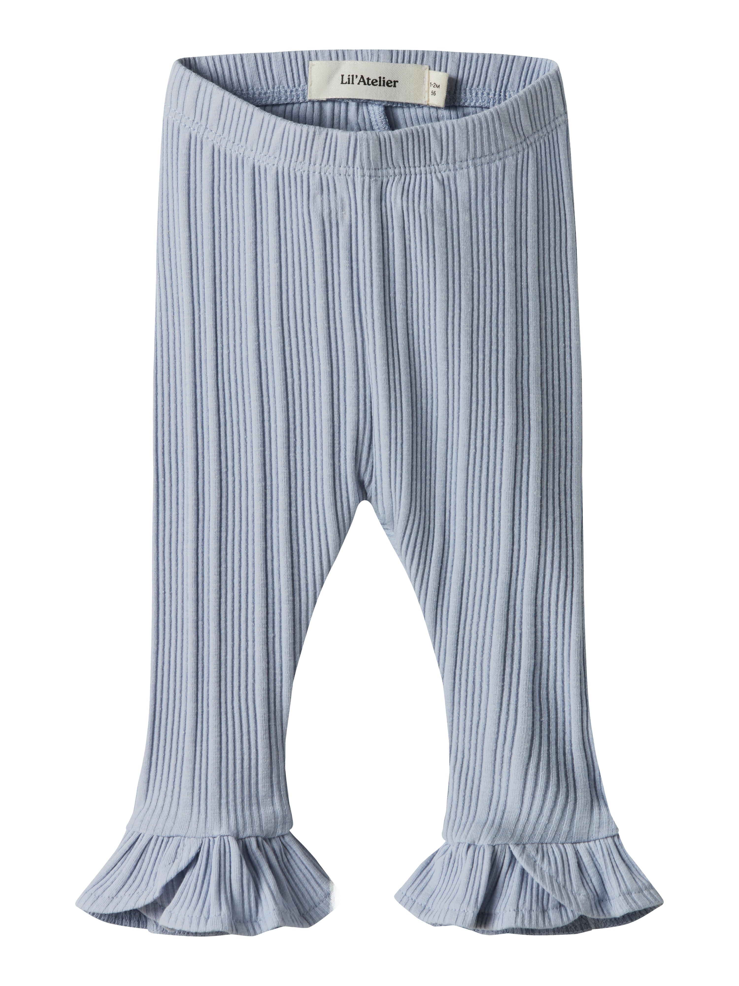 Lil Atelier Tansy Slim Leggings - Zen Blue Tilbud!